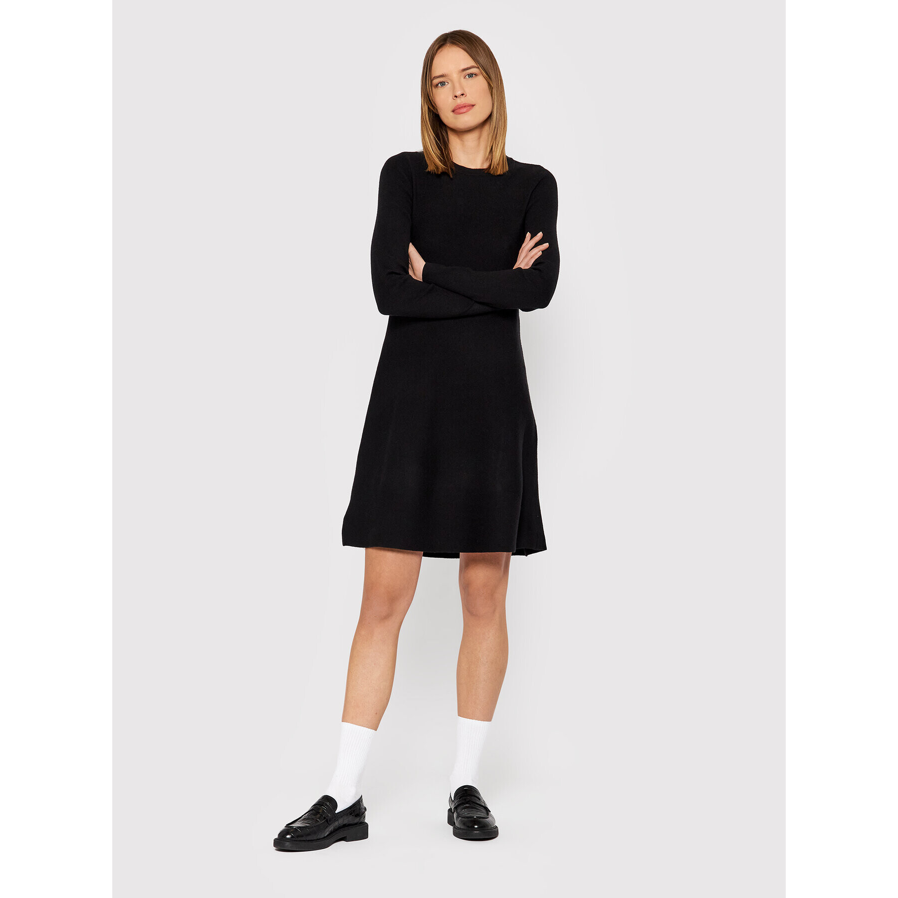 Vero Moda Úpletové šaty Nancy 10206027 Černá Regular Fit - Pepit.cz