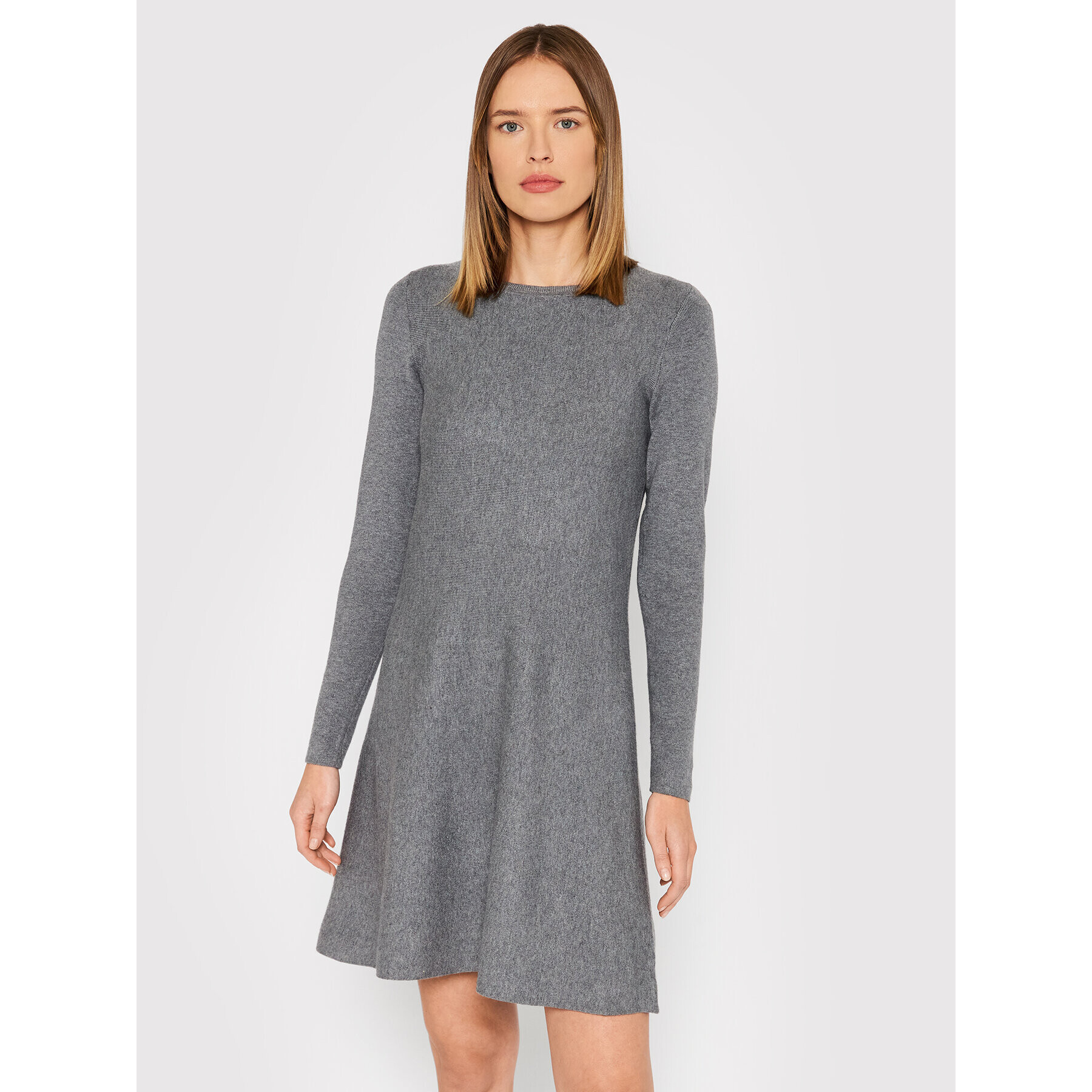 Vero Moda Úpletové šaty Nancy 10206027 Šedá Regular Fit - Pepit.cz