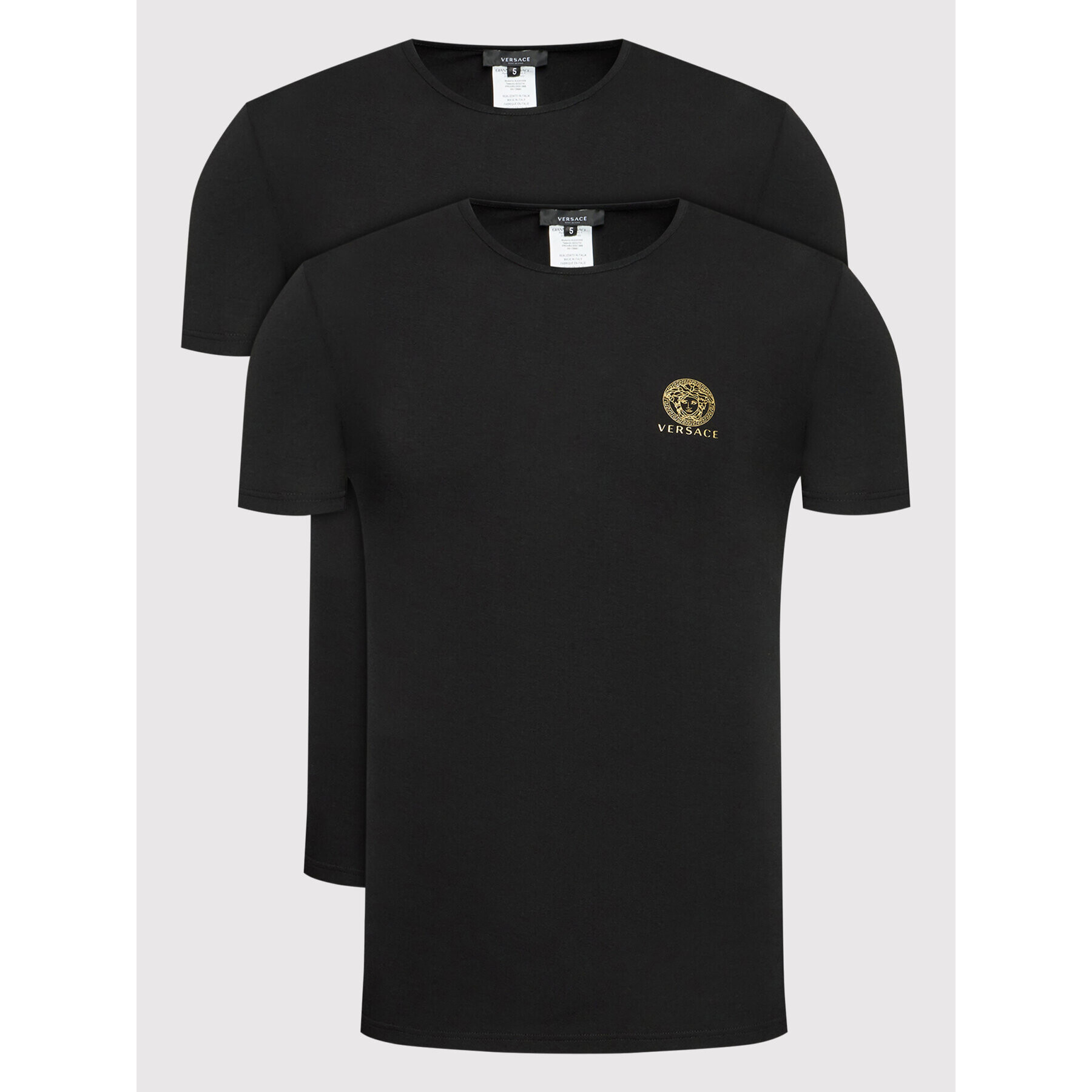 Versace 2-dílná sada T-shirts AU10193 Černá Slim Fit - Pepit.cz