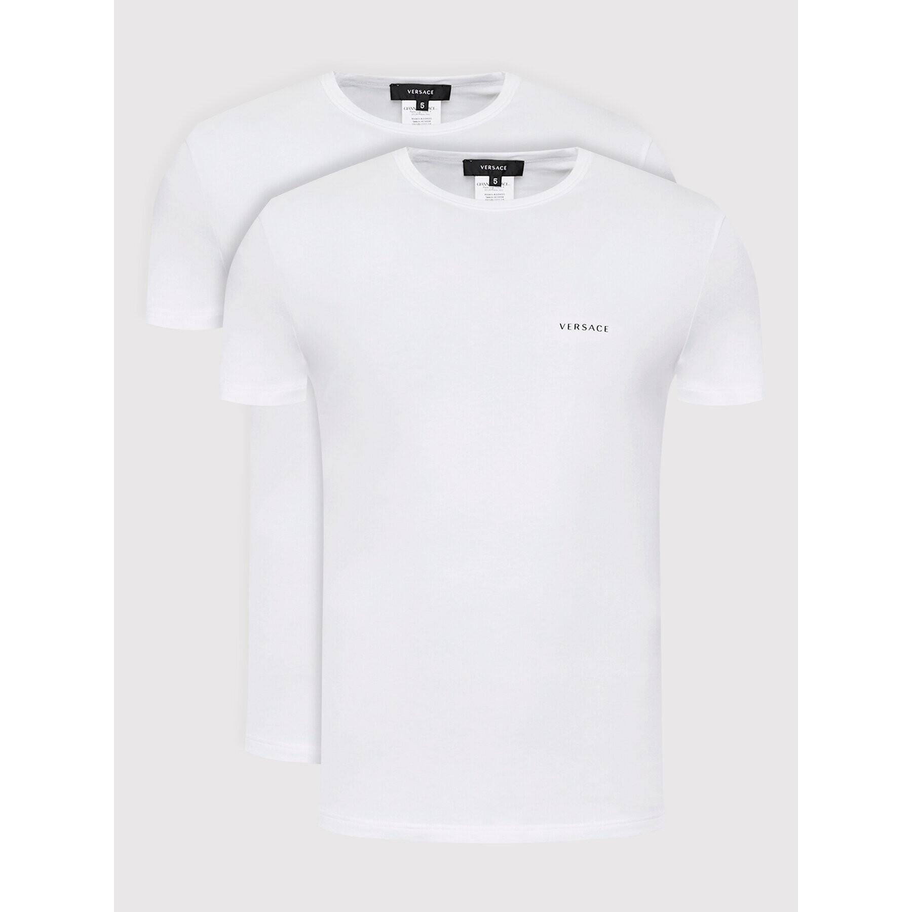 Versace 2-dílná sada T-shirts Intimo AU04023 Bílá Slim Fit - Pepit.cz