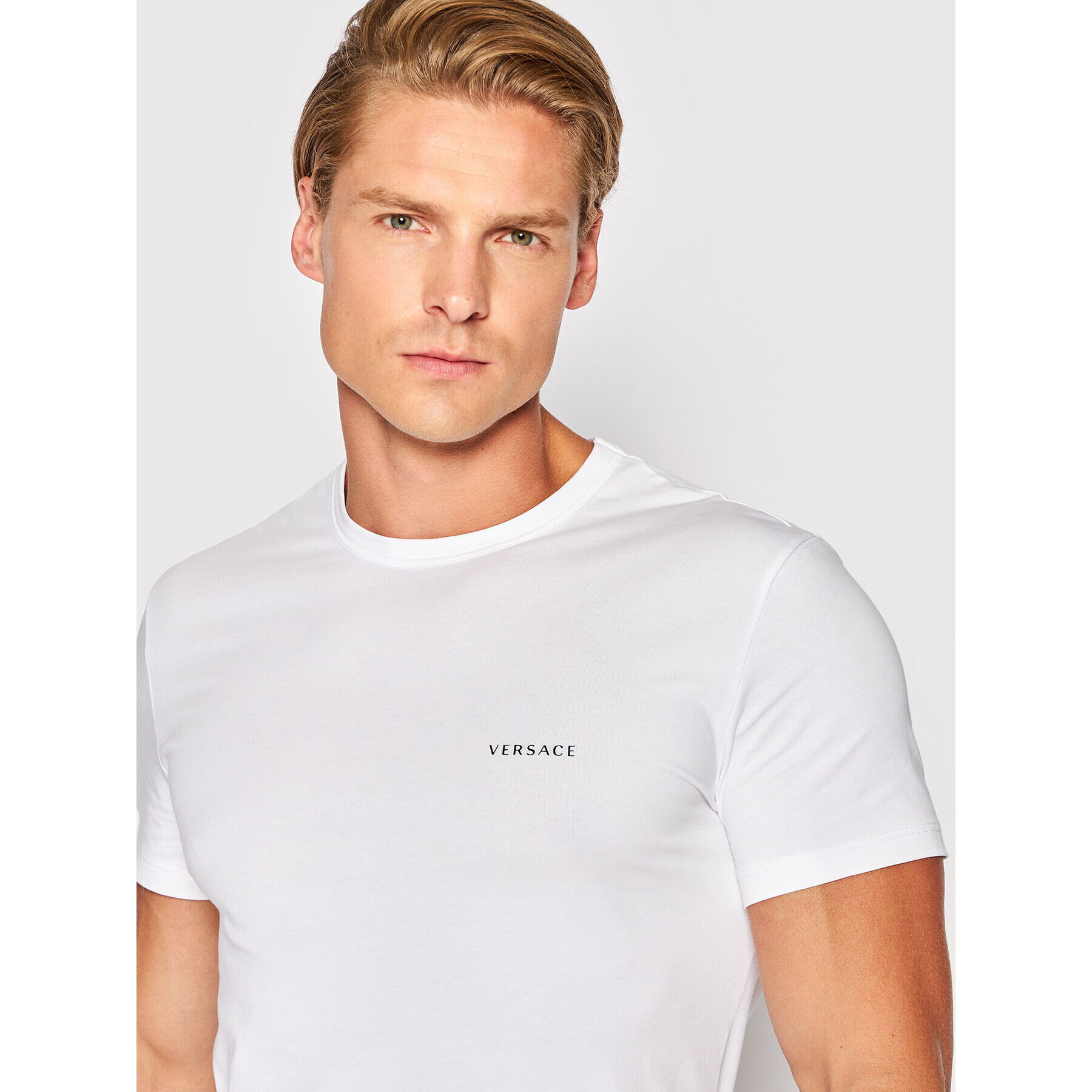 Versace 2-dílná sada T-shirts Intimo AU04023 Bílá Slim Fit - Pepit.cz