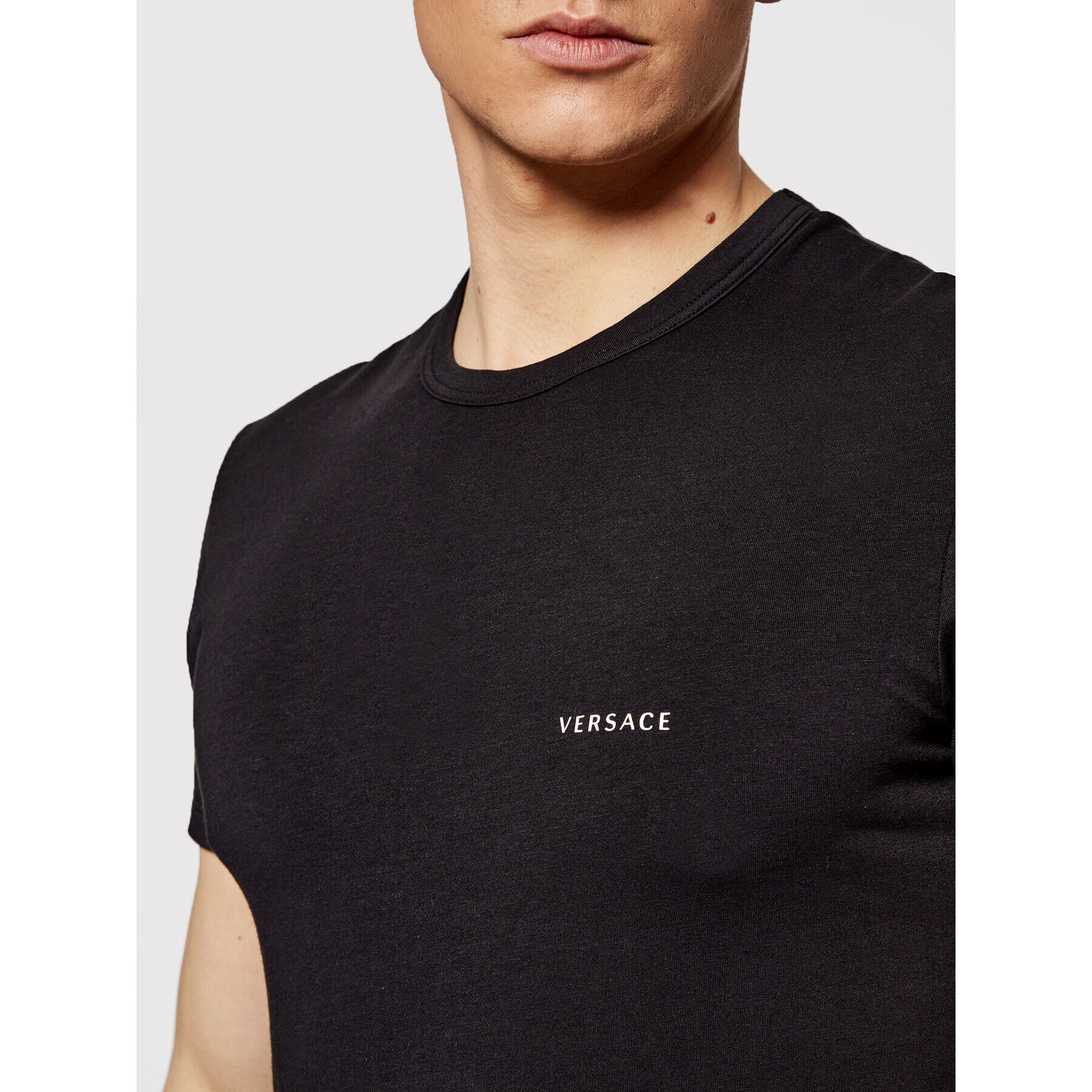 Versace 2-dílná sada T-shirts Intimo AU04023 Černá Slim Fit - Pepit.cz