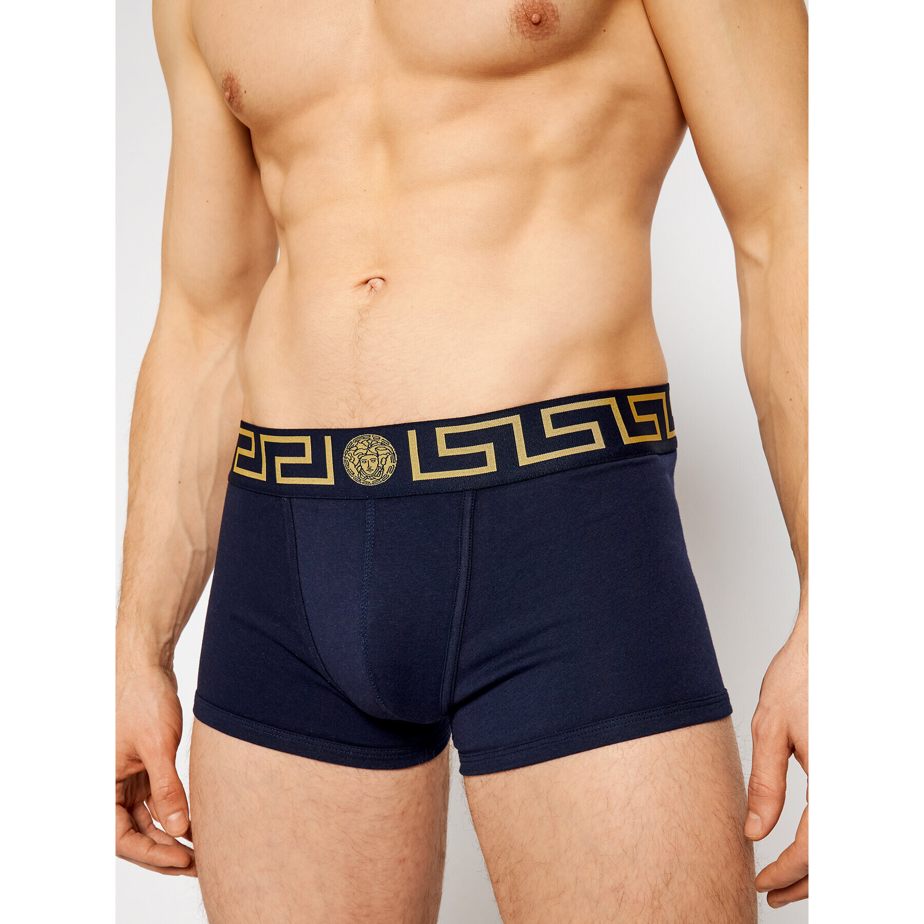 Versace Boxerky Greca AU10026 Tmavomodrá - Pepit.cz