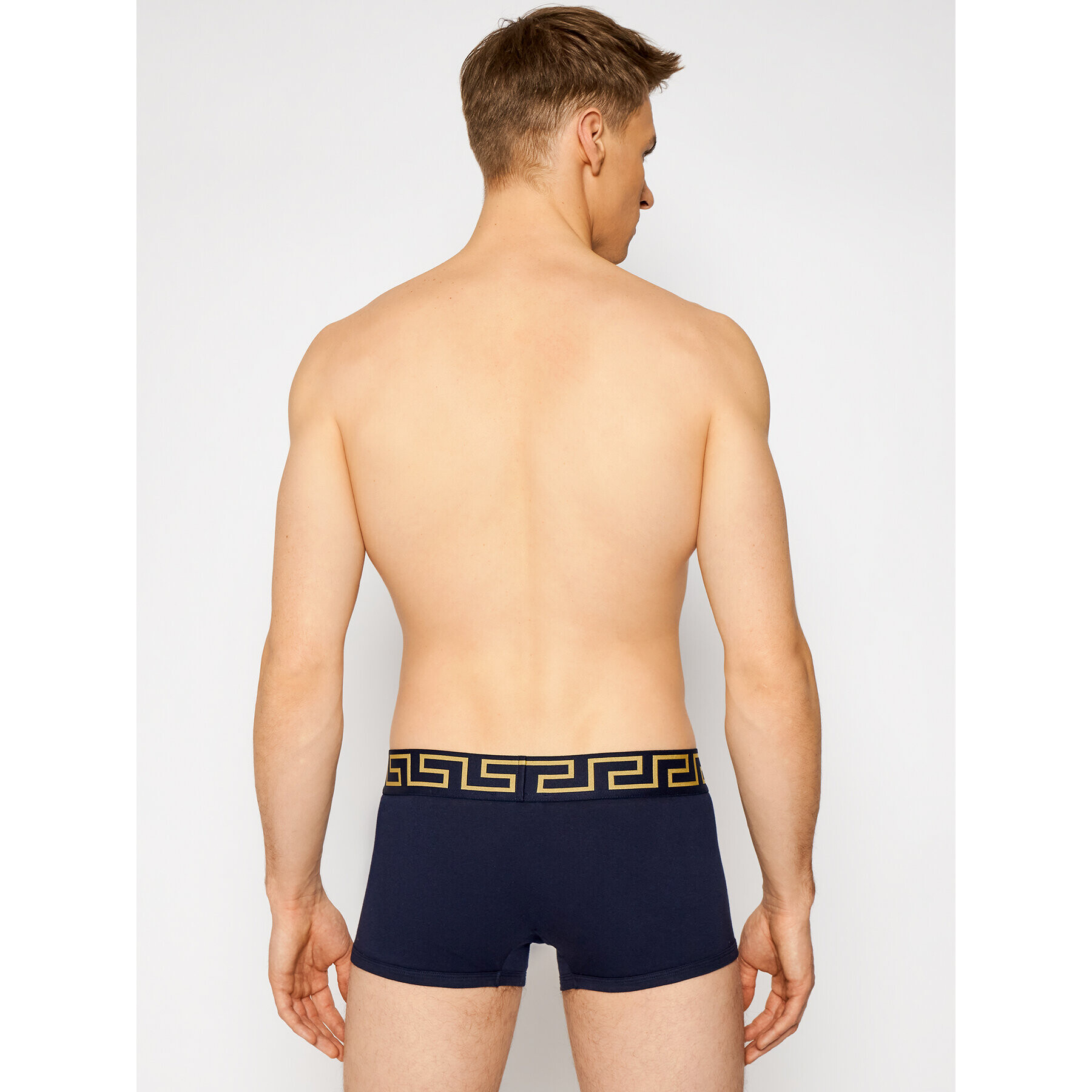 Versace Boxerky Greca AU10026 Tmavomodrá - Pepit.cz