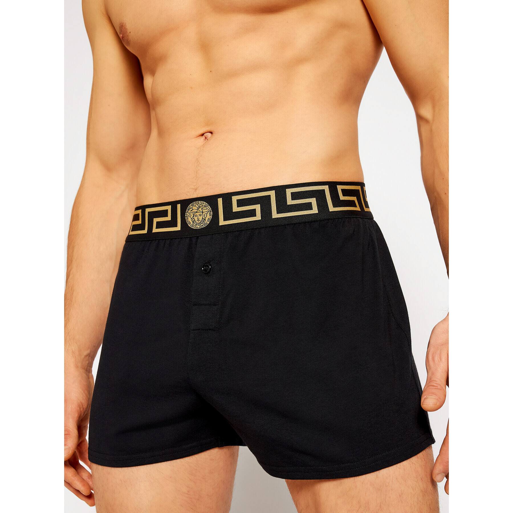 Versace Boxerky Greca AUU01013 Černá - Pepit.cz