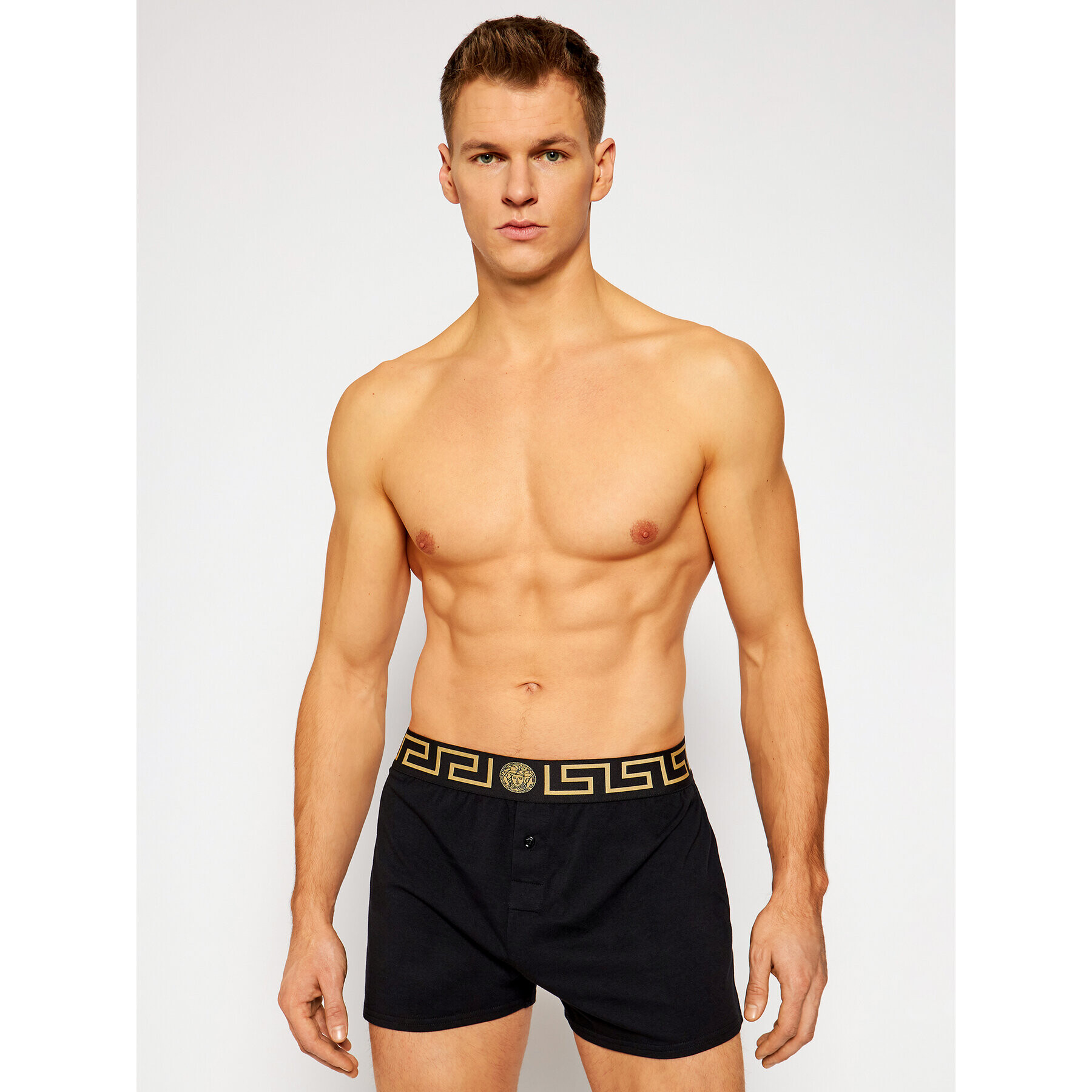 Versace Boxerky Greca AUU01013 Černá - Pepit.cz