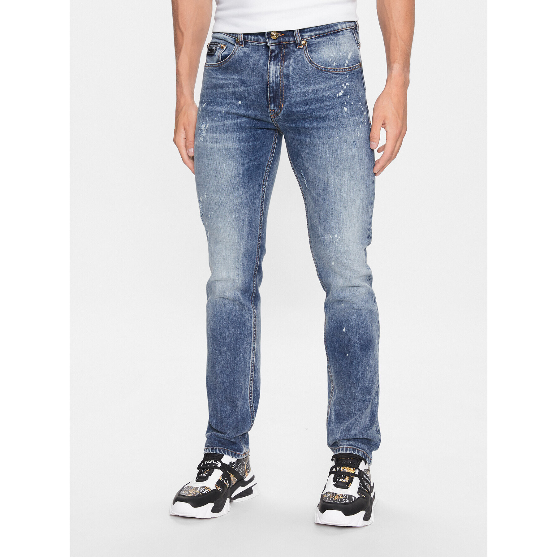 Versace Jeans Couture Jeansy 74GAB5S0 Modrá Slim Fit - Pepit.cz