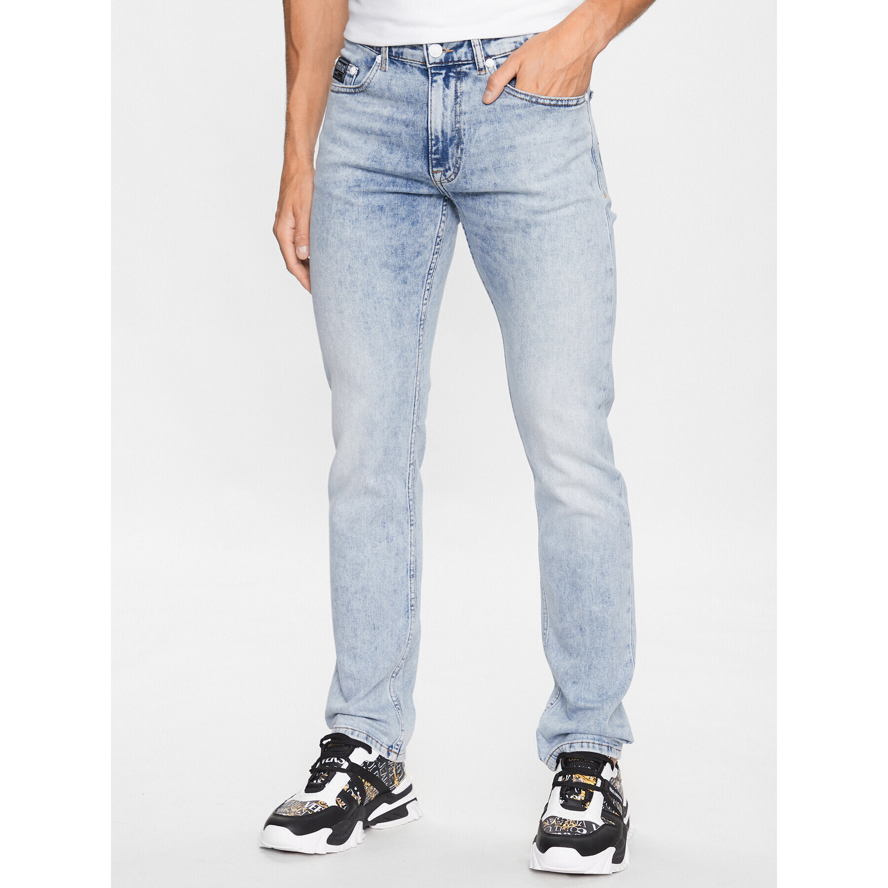 Versace Jeans Couture Jeansy 74GAB5S0 Modrá Slim Fit - Pepit.cz