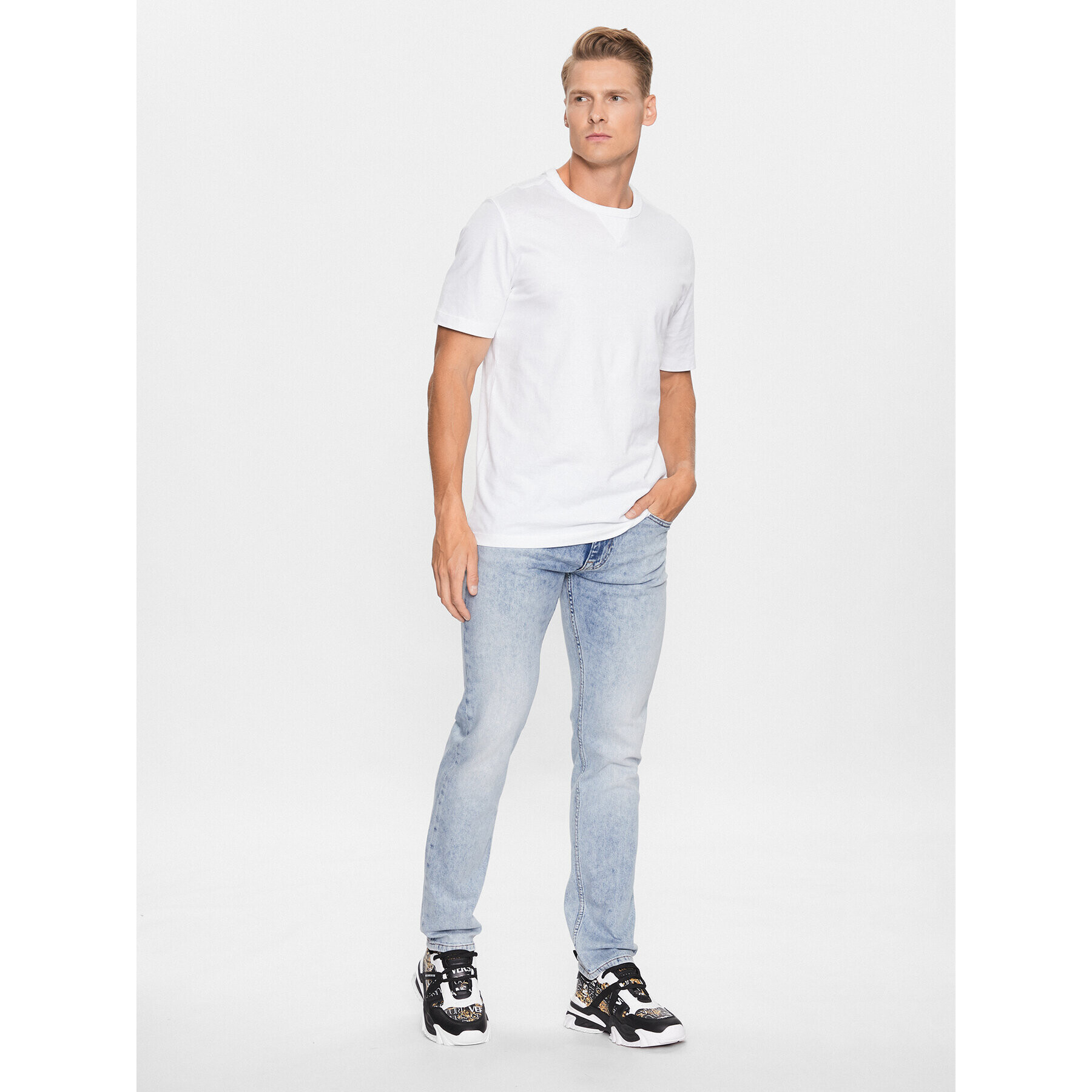 Versace Jeans Couture Jeansy 74GAB5S0 Modrá Slim Fit - Pepit.cz