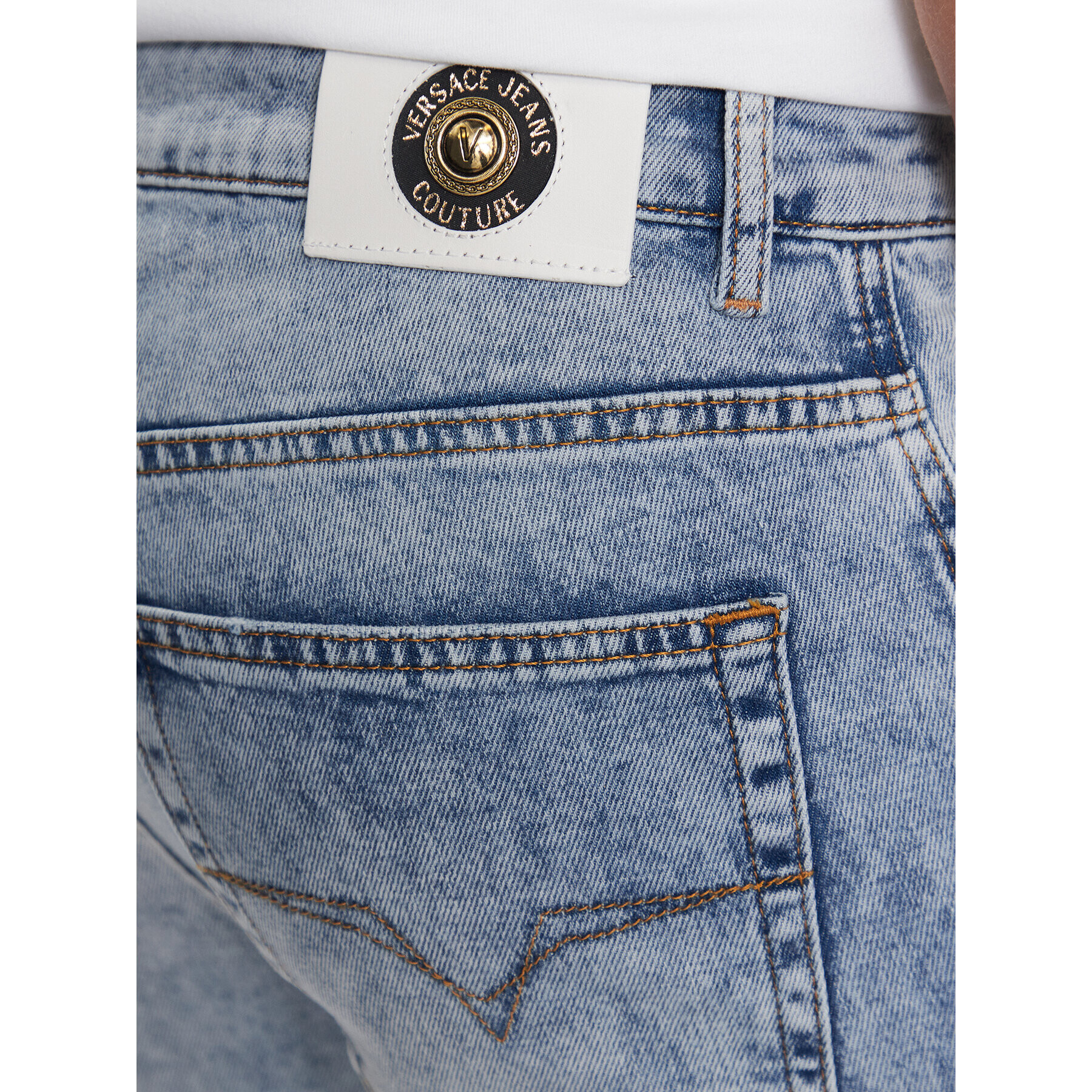 Versace Jeans Couture Jeansy 74GAB5S0 Modrá Slim Fit - Pepit.cz