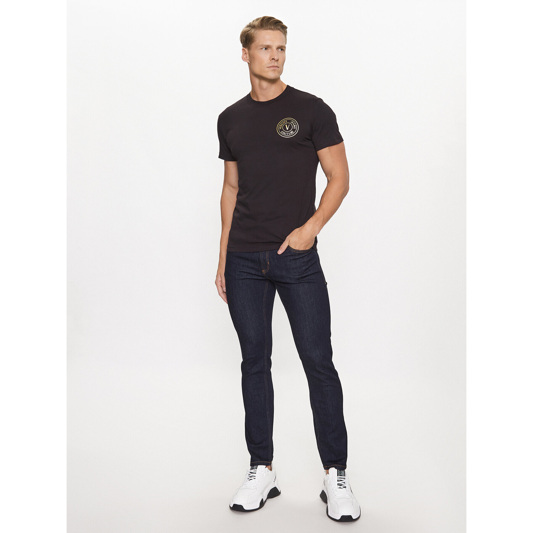 Versace Jeans Couture Jeansy 75GAB5D0 Tmavomodrá Skinny Fit - Pepit.cz