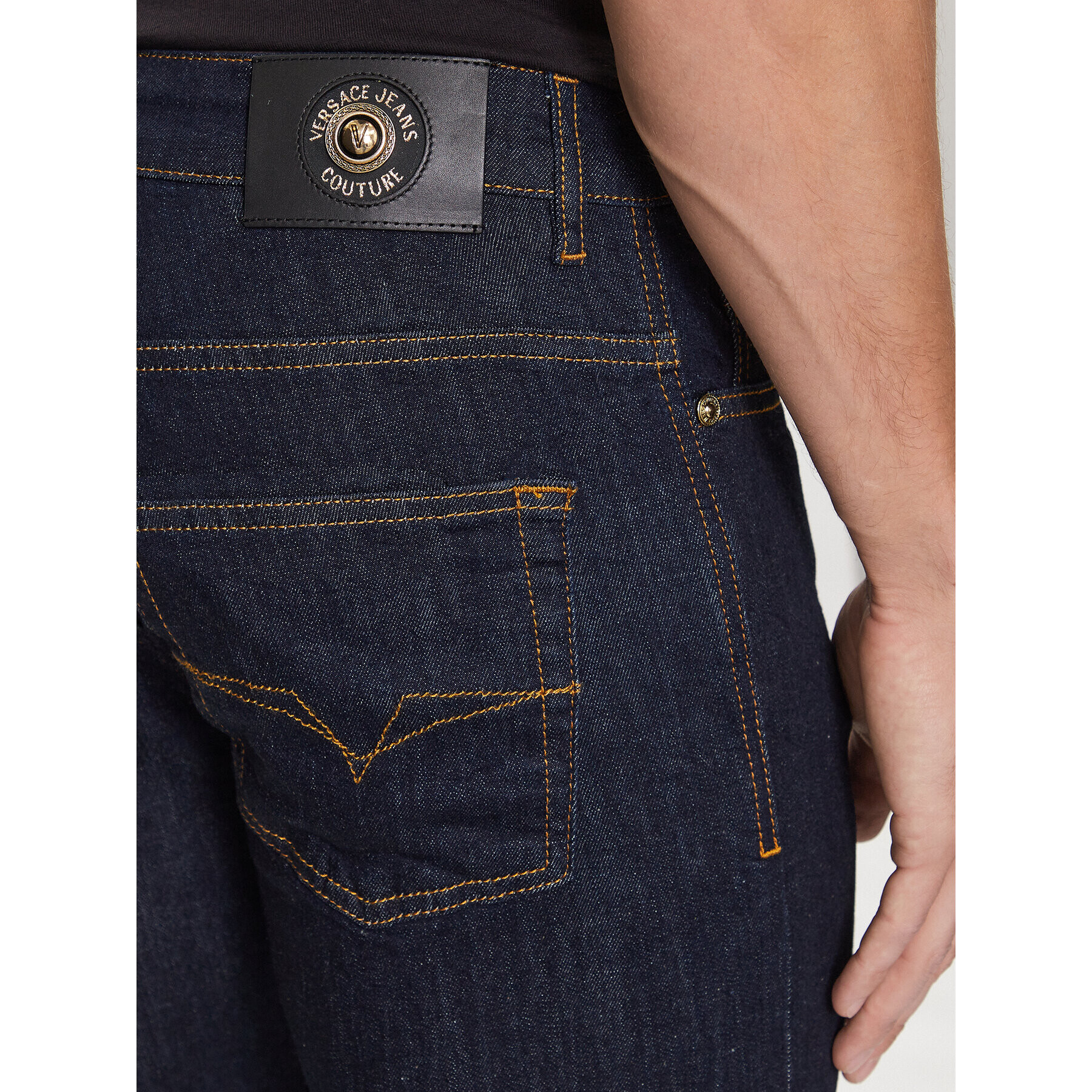 Versace Jeans Couture Jeansy 75GAB5D0 Tmavomodrá Skinny Fit - Pepit.cz