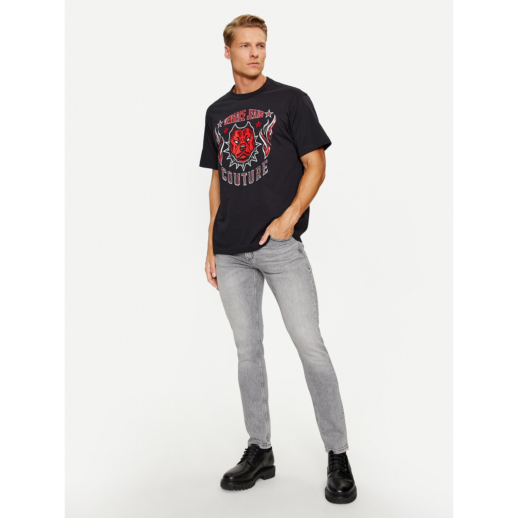 Versace Jeans Couture Jeansy 75GAB5D2 Šedá Slim Fit - Pepit.cz