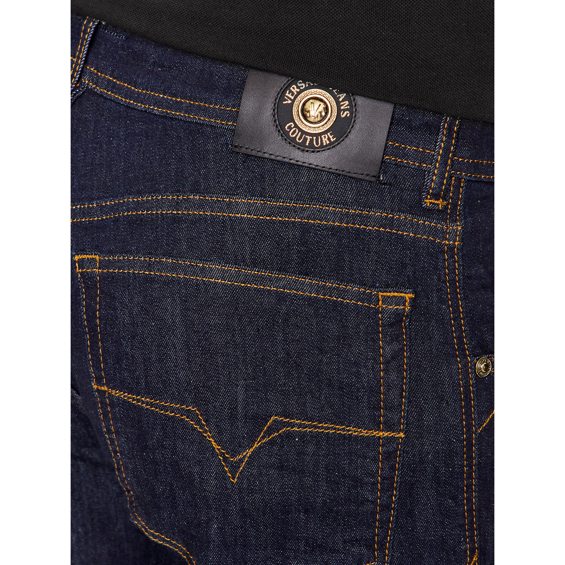 Versace Jeans Couture Jeansy 75GAB5R0 Tmavomodrá Straight Fit - Pepit.cz