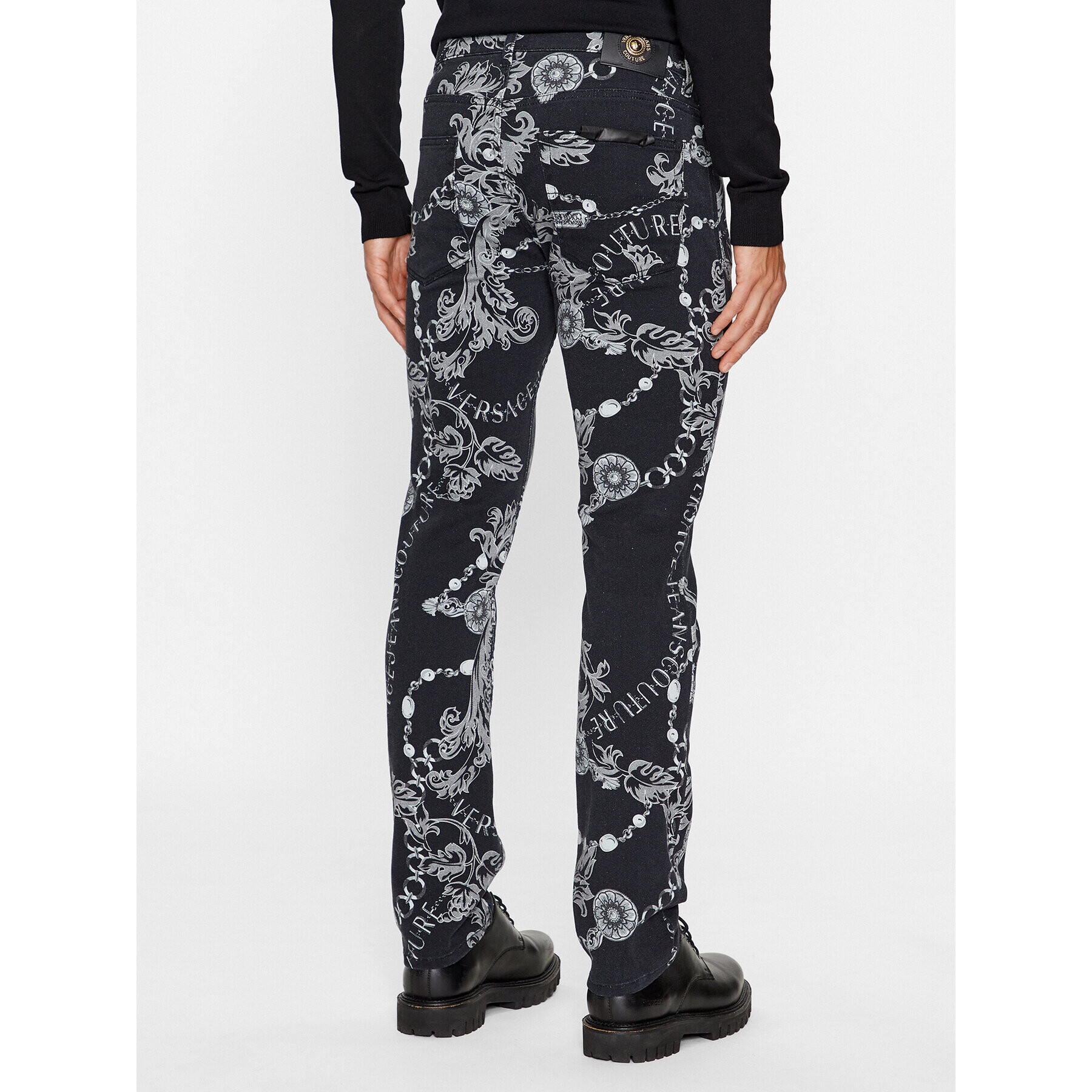 Versace Jeans Couture Jeansy 75GAB5S0 Černá Slim Fit - Pepit.cz