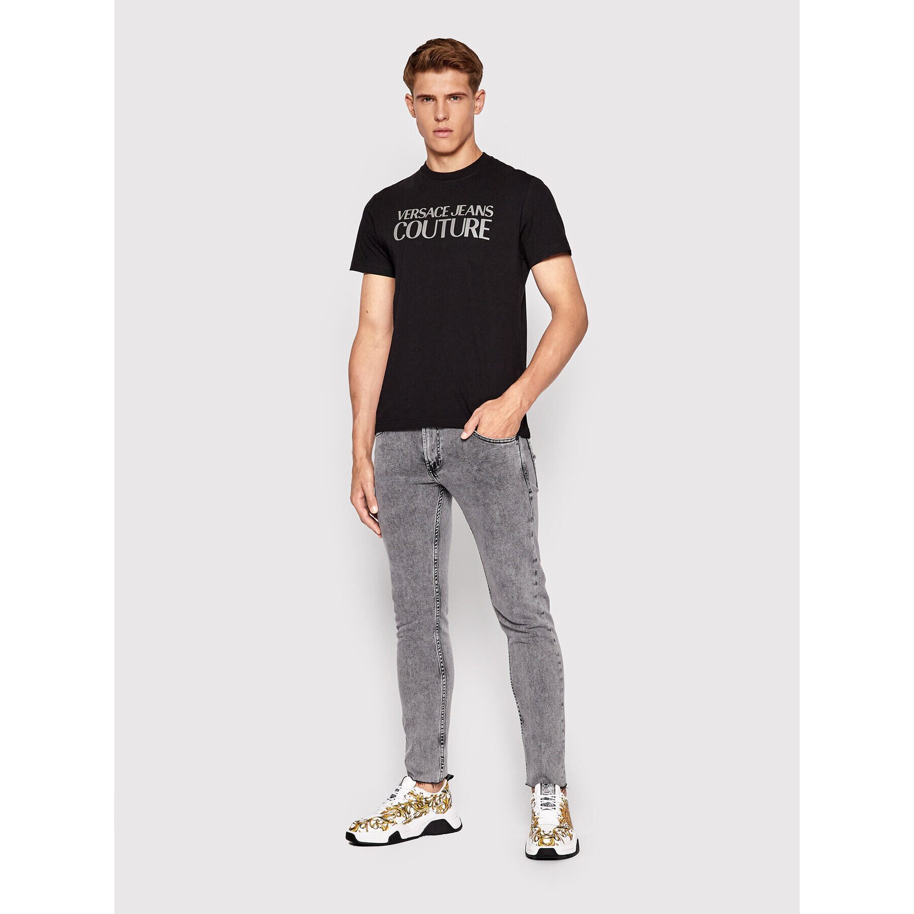 Versace Jeans Couture Jeansy Dundee 73GAB5D0 Šedá Regular Fit - Pepit.cz