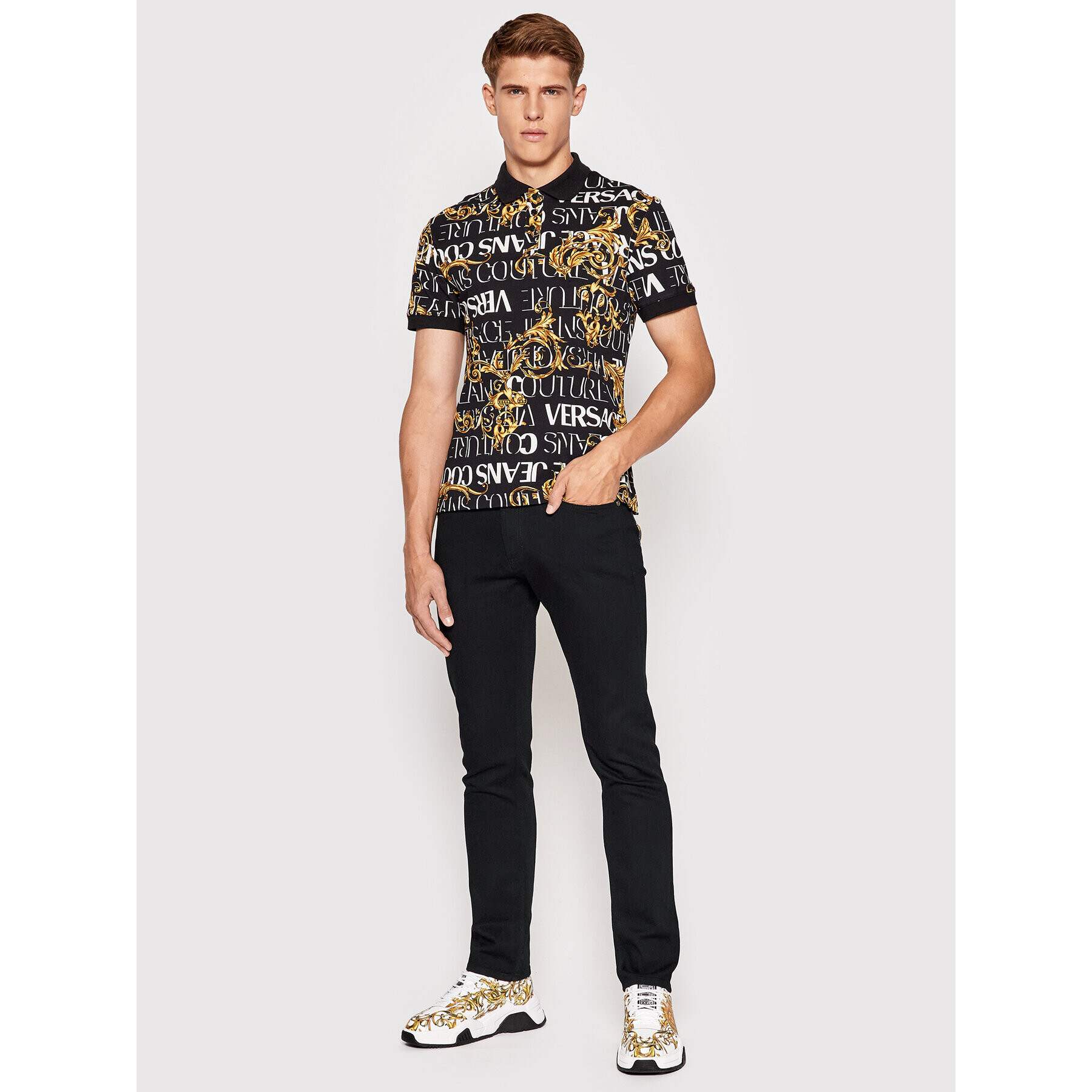 Versace Jeans Couture Jeansy Dundee 73GAB5DM Černá Regular Fit - Pepit.cz