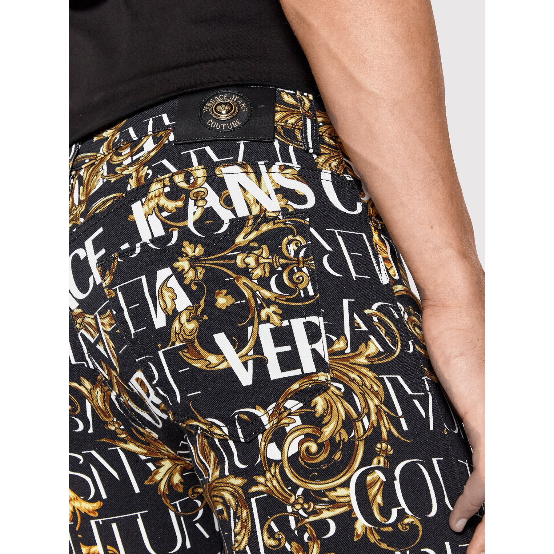 Versace Jeans Couture Jeansy Milano 73GAB5S0 Černá Slim Fit - Pepit.cz