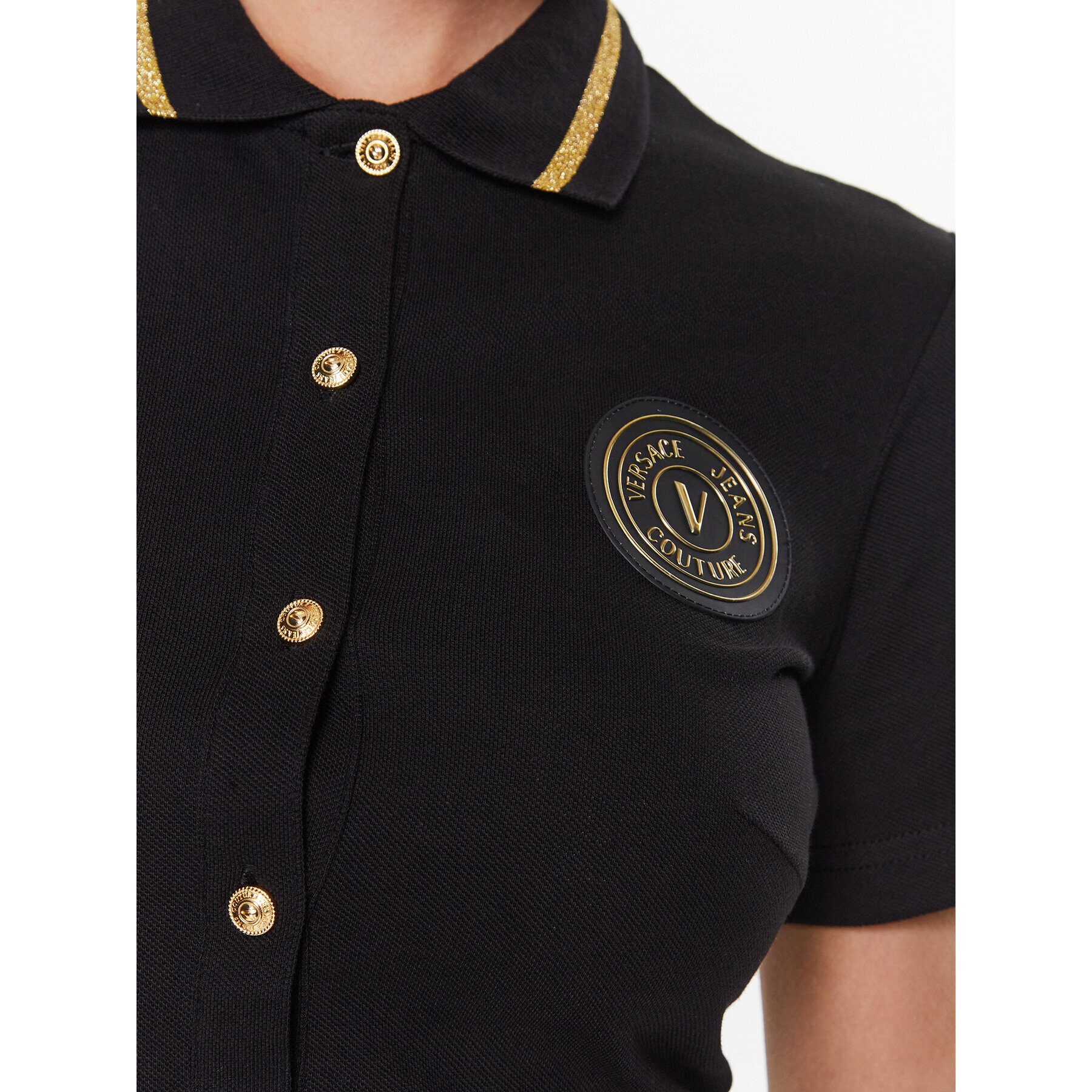 Versace Jeans Couture Každodenní šaty 74HAOT08 Černá Slim Fit - Pepit.cz