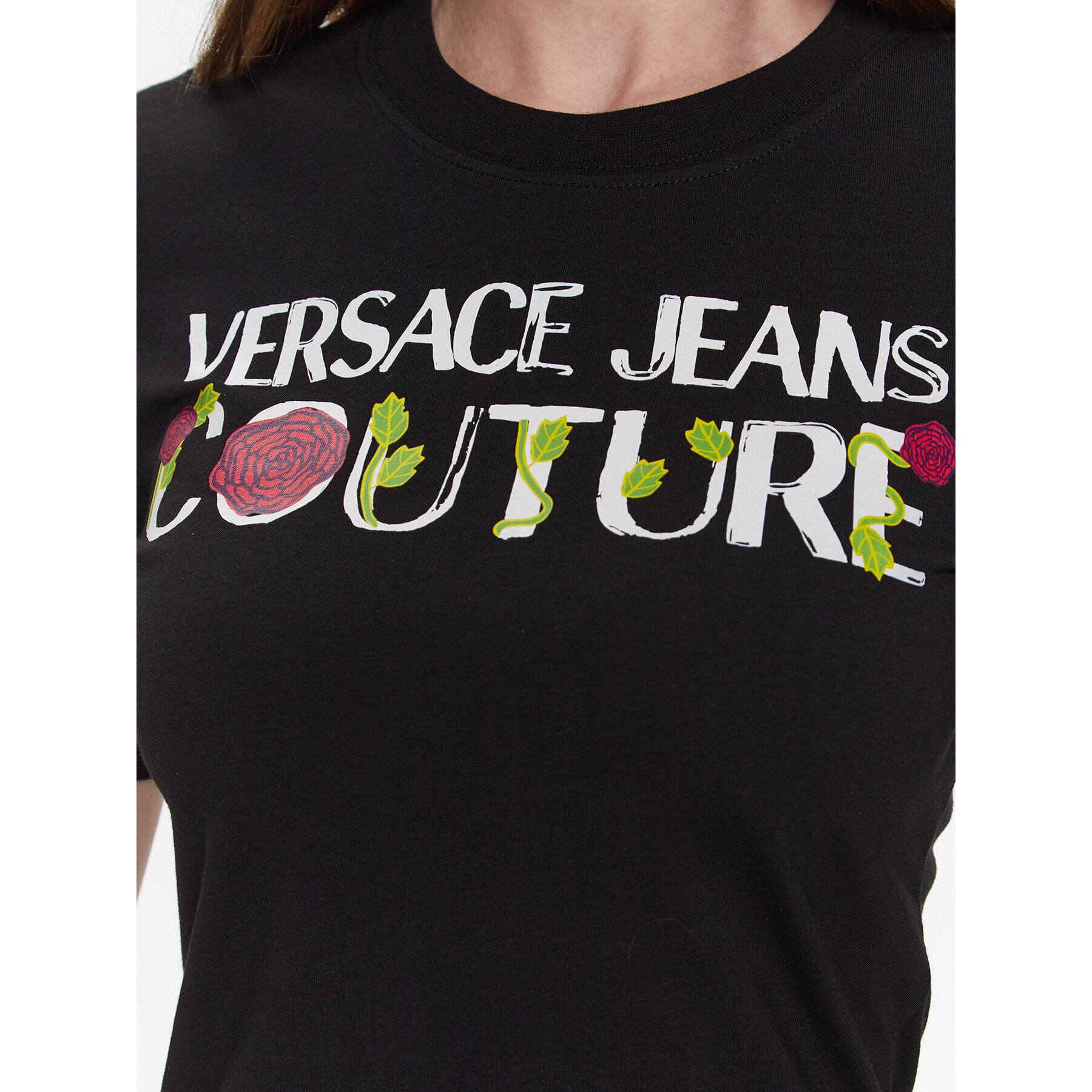 Versace Jeans Couture Každodenní šaty 74HAOT15 Černá Regular Fit - Pepit.cz