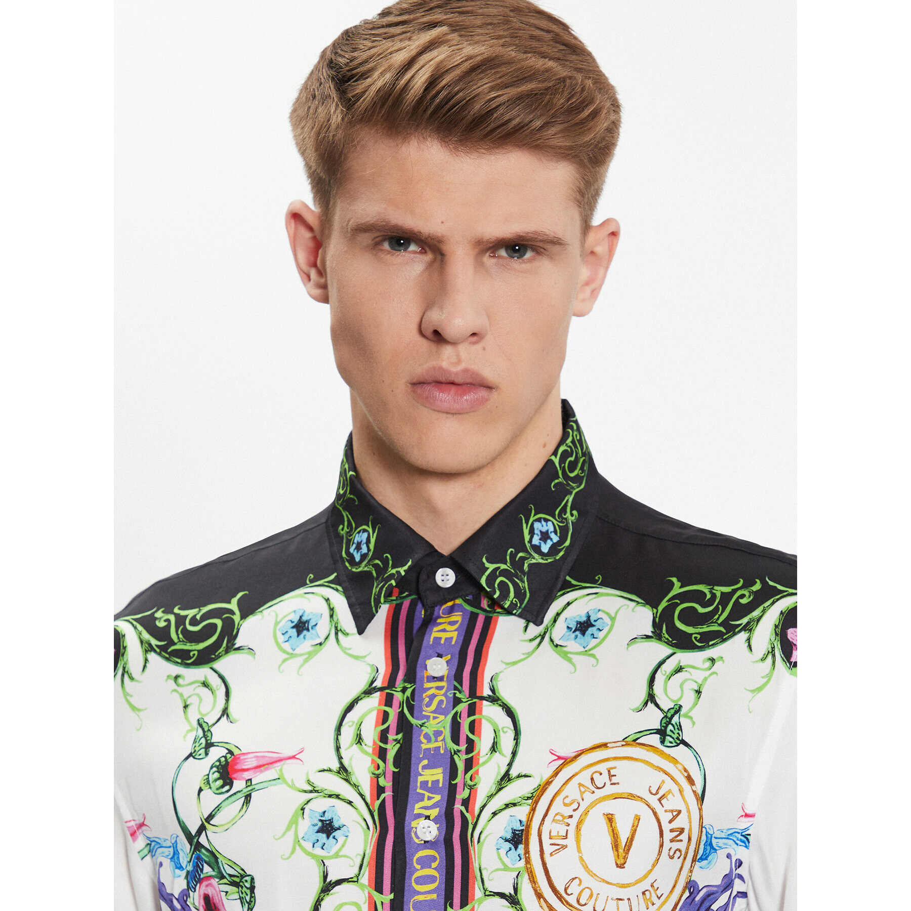 Versace Jeans Couture Košile 74GAL2RG Bílá Regular Fit - Pepit.cz