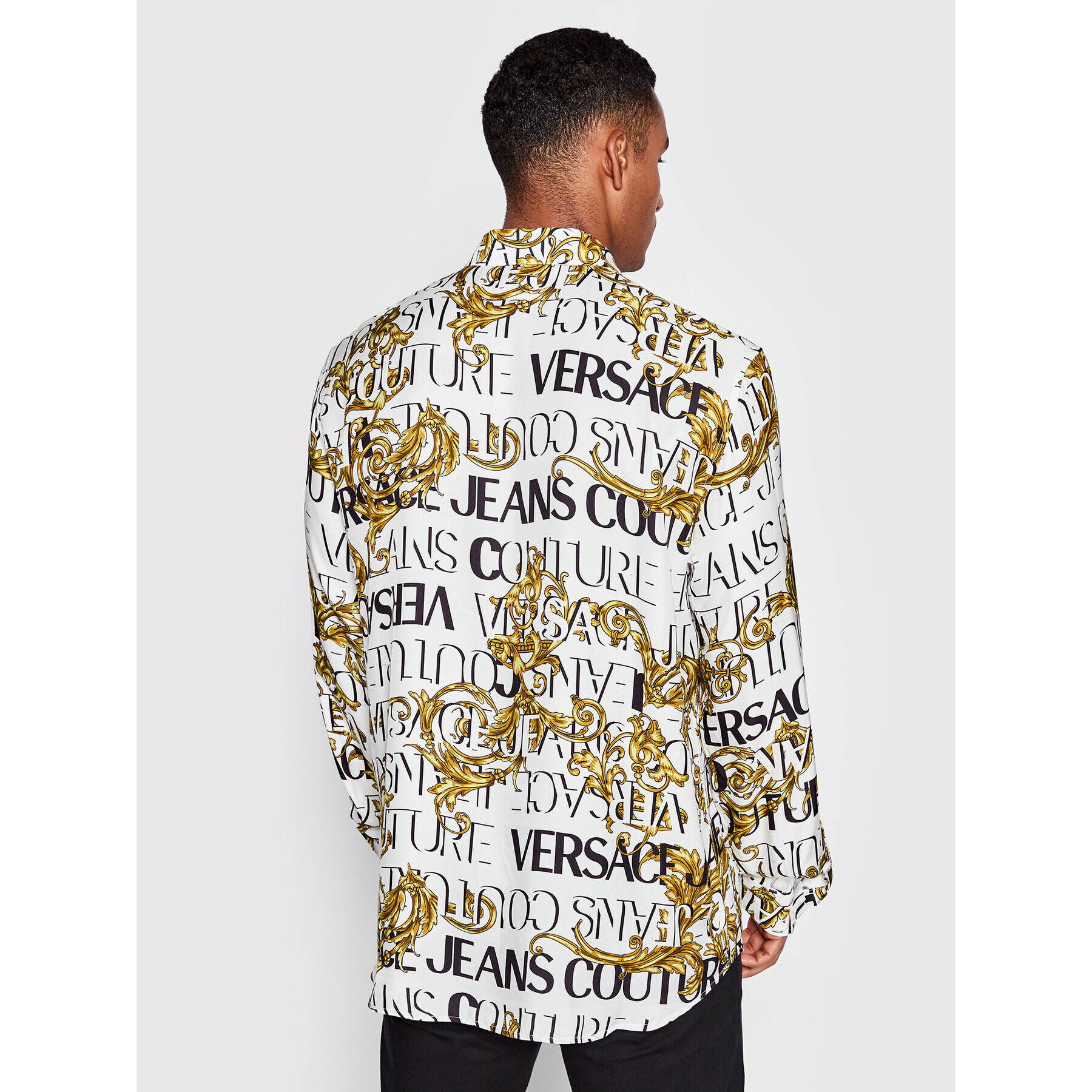 Versace Jeans Couture Košile Baroque 73GAL2R0 Bílá Regular Fit - Pepit.cz