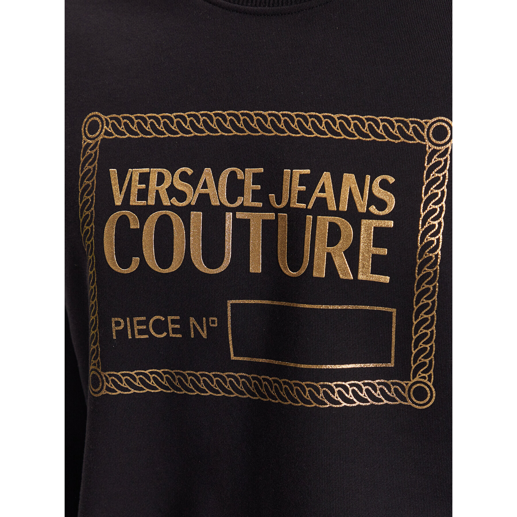 Versace Jeans Couture Mikina 74GAIT11 Černá Regular Fit - Pepit.cz