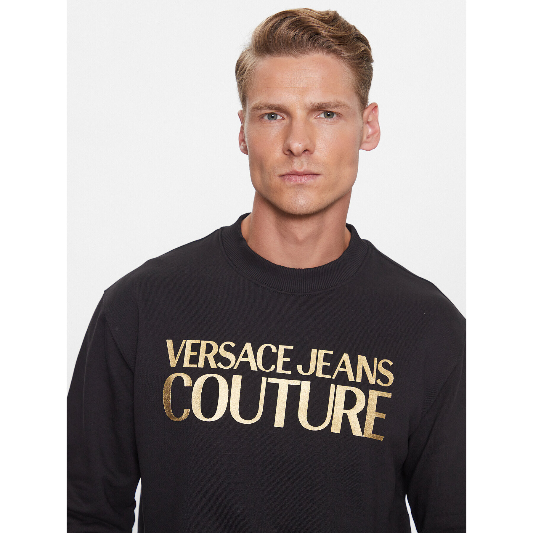 Versace Jeans Couture Mikina 75GAIT01 Černá Regular Fit - Pepit.cz