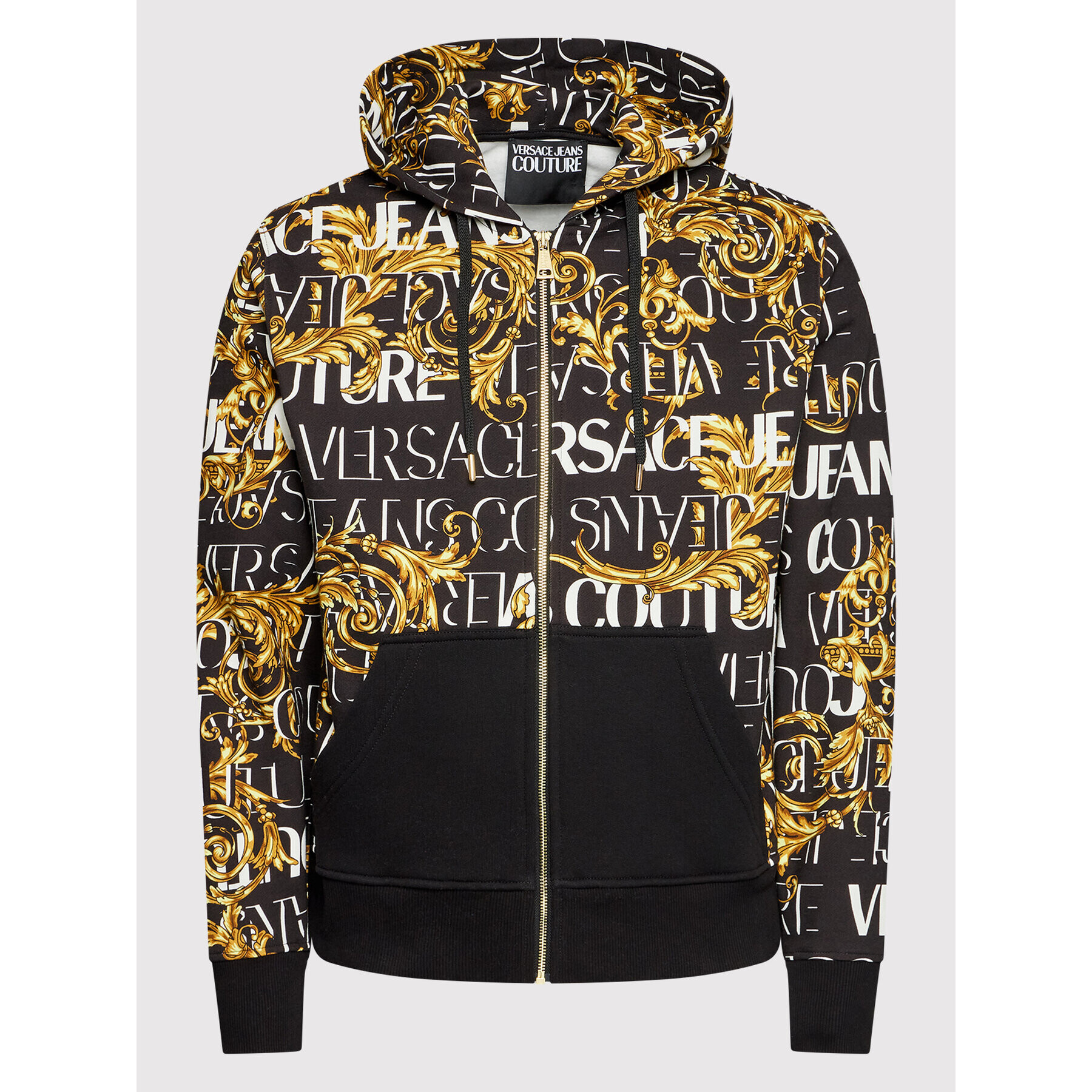 Versace Jeans Couture Mikina Print Garland 73GAI3Z0 Černá Regular Fit - Pepit.cz