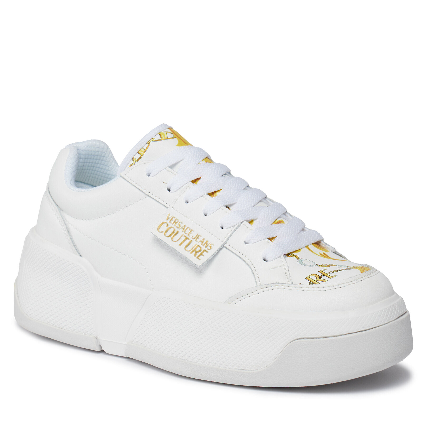 Versace Jeans Couture Sneakersy 75VA3ST2 Bílá - Pepit.cz