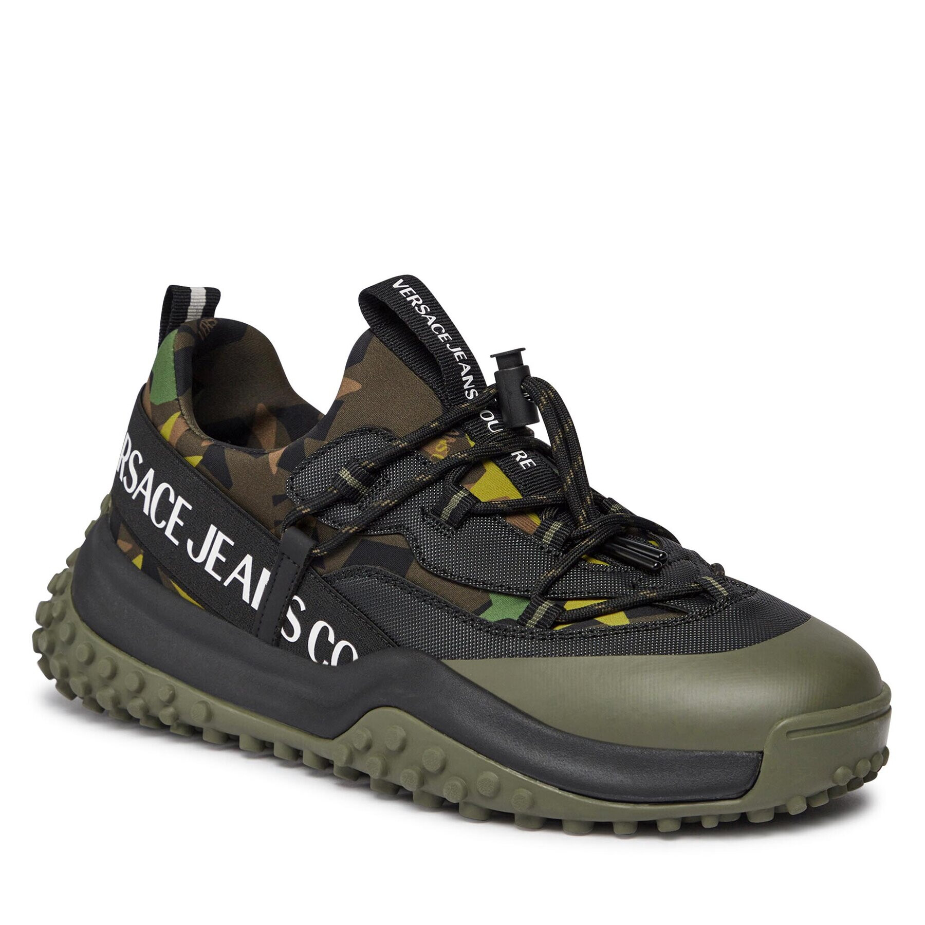 Versace Jeans Couture Sneakersy 75YA3SN2 Khaki - Pepit.cz