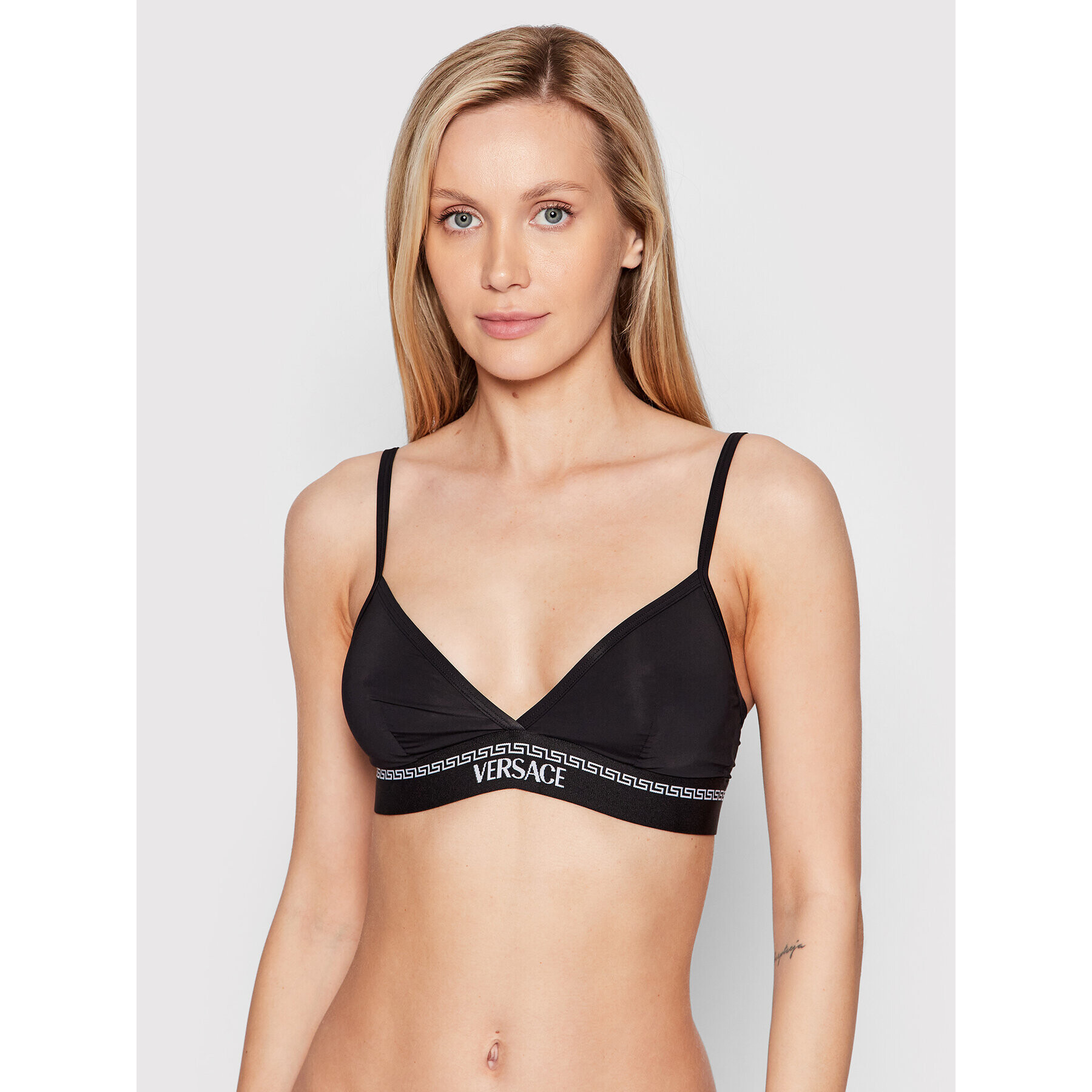 Versace Podprsenka Bralette AUD04067 Černá - Pepit.cz