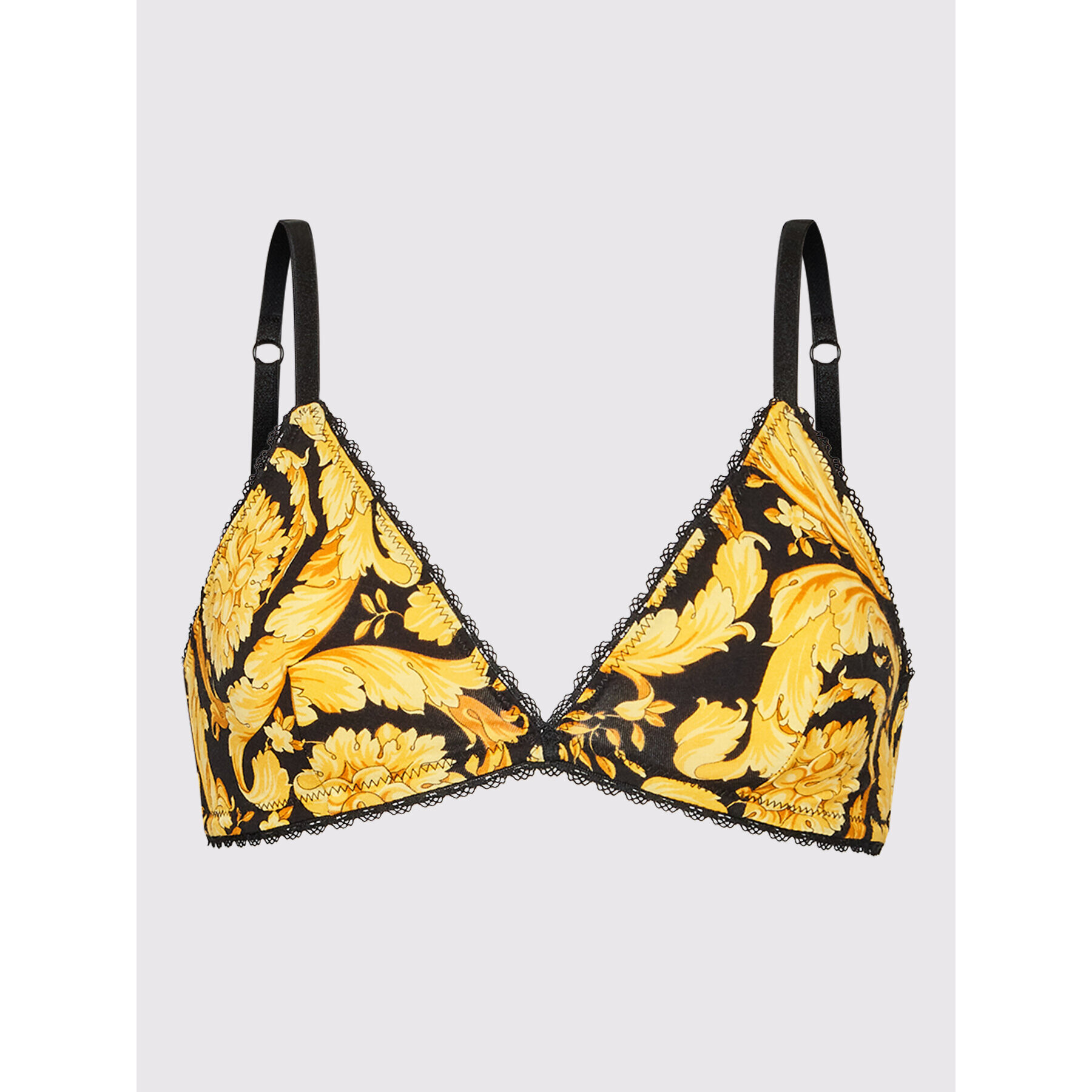 Versace Podprsenka Bralette Barocco Print 1000598 Žlutá - Pepit.cz