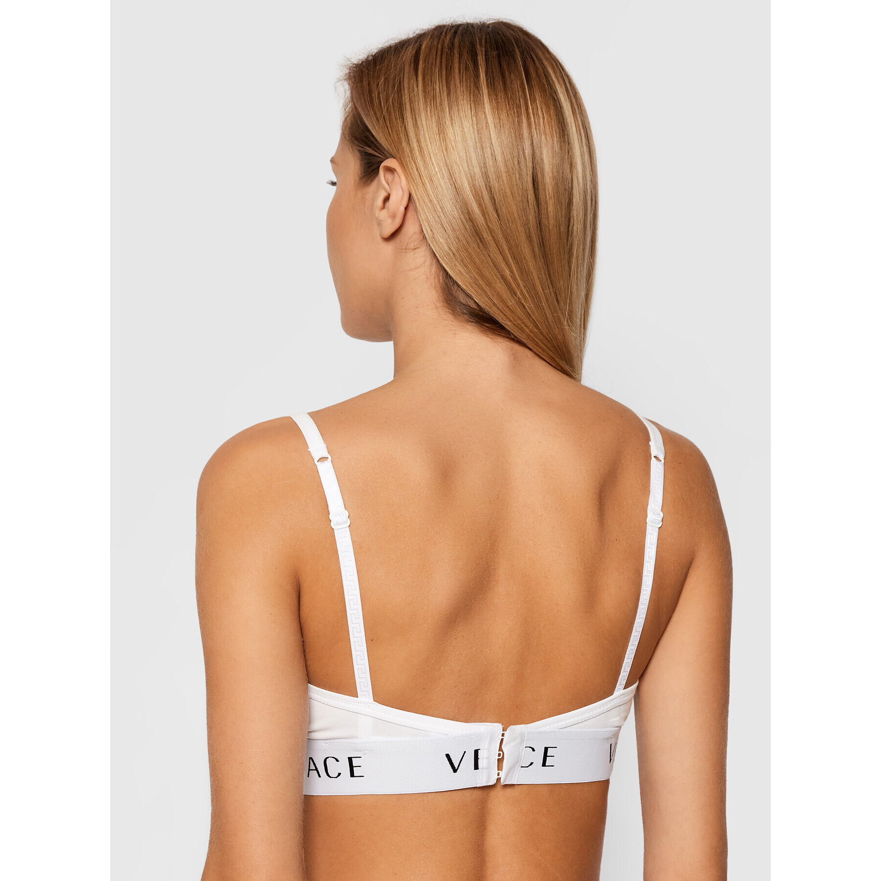 Versace Podprsenka Bralette Donna AUD04067 Bílá - Pepit.cz