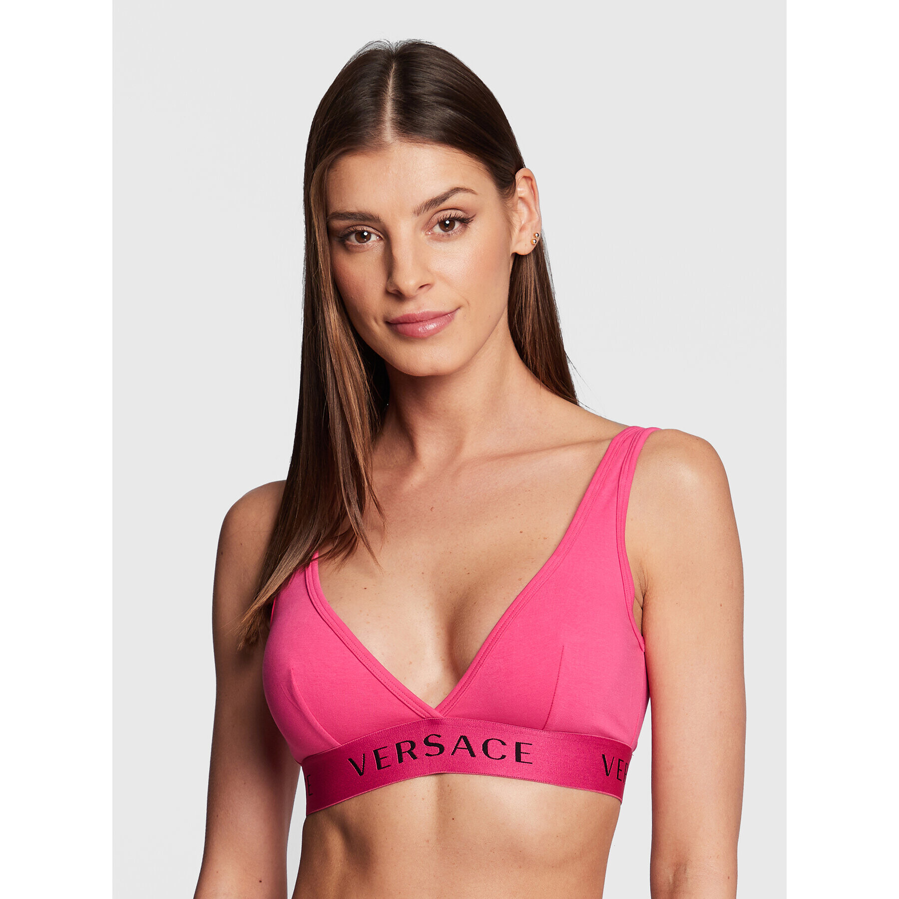 Versace Podprsenka Bralette Donna AUD04069 Růžová - Pepit.cz