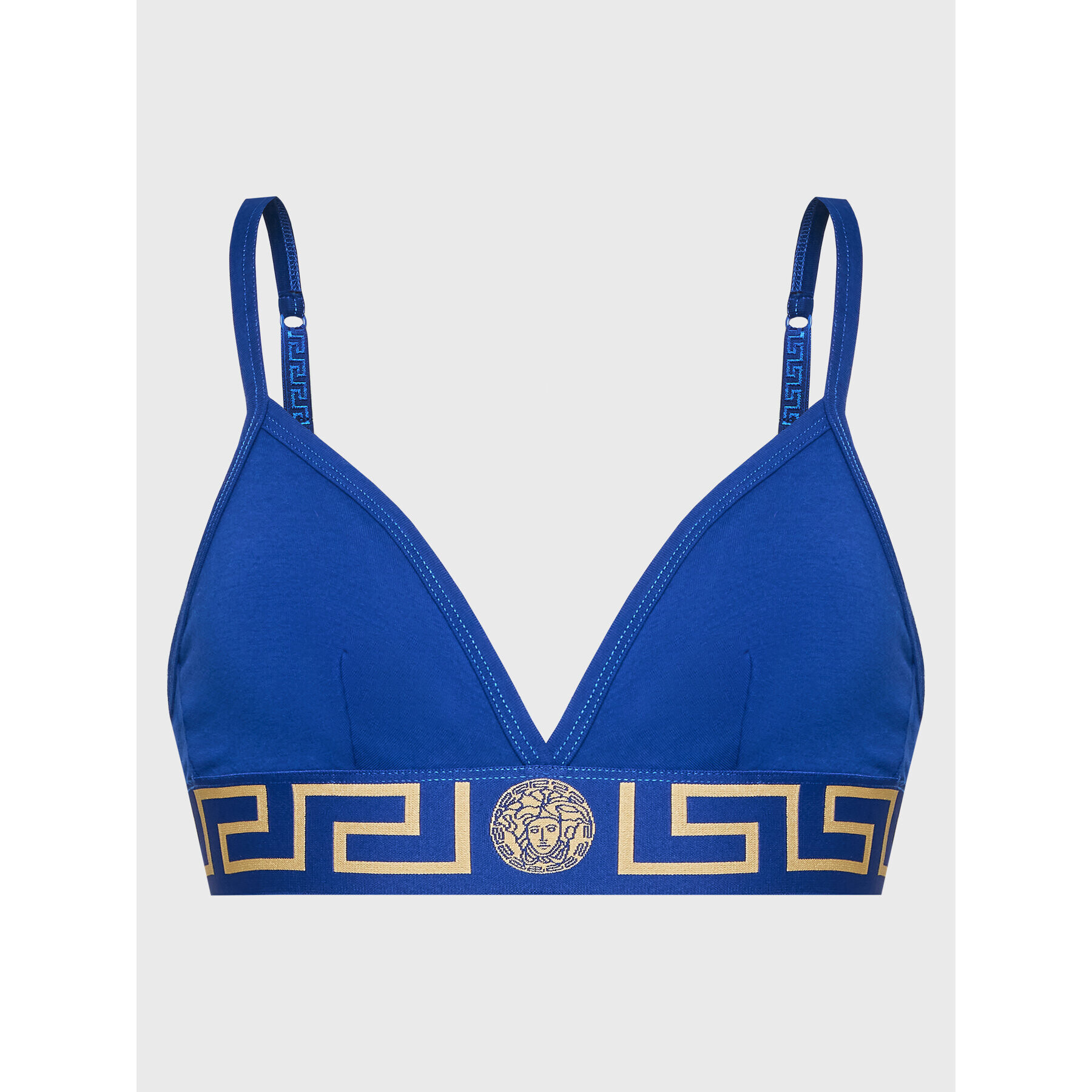 Versace Podprsenka Bralette Greca 1000656 Modrá - Pepit.cz