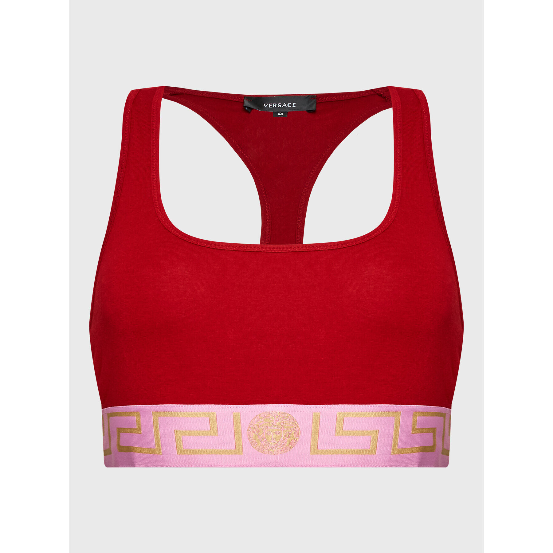 Versace Podprsenkový top Donna AUD01039 Červená - Pepit.cz