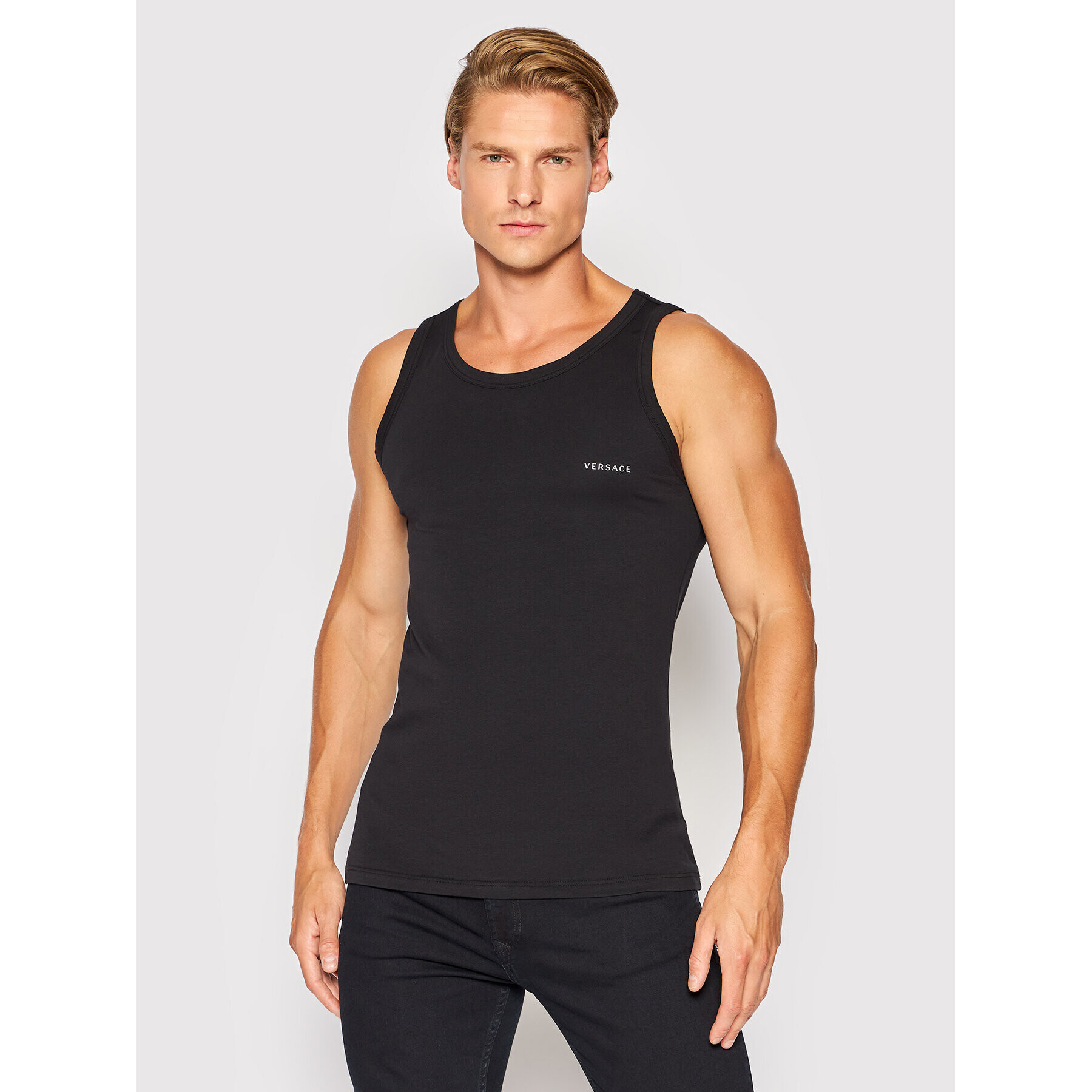 Versace Sada 2 kusů tank topů Intimo AU04022 Barevná Slim Fit - Pepit.cz