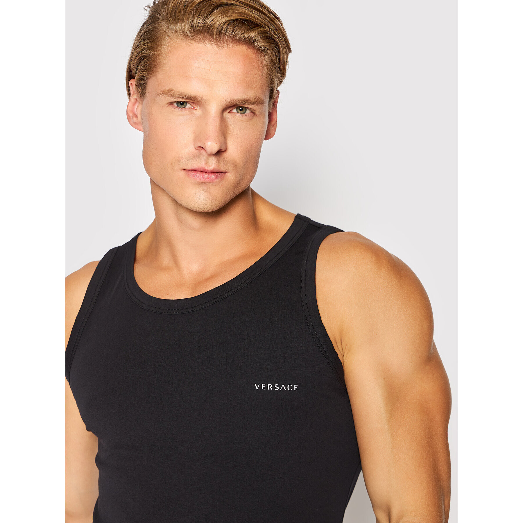 Versace Sada 2 kusů tank topů Intimo AU04022 Barevná Slim Fit - Pepit.cz