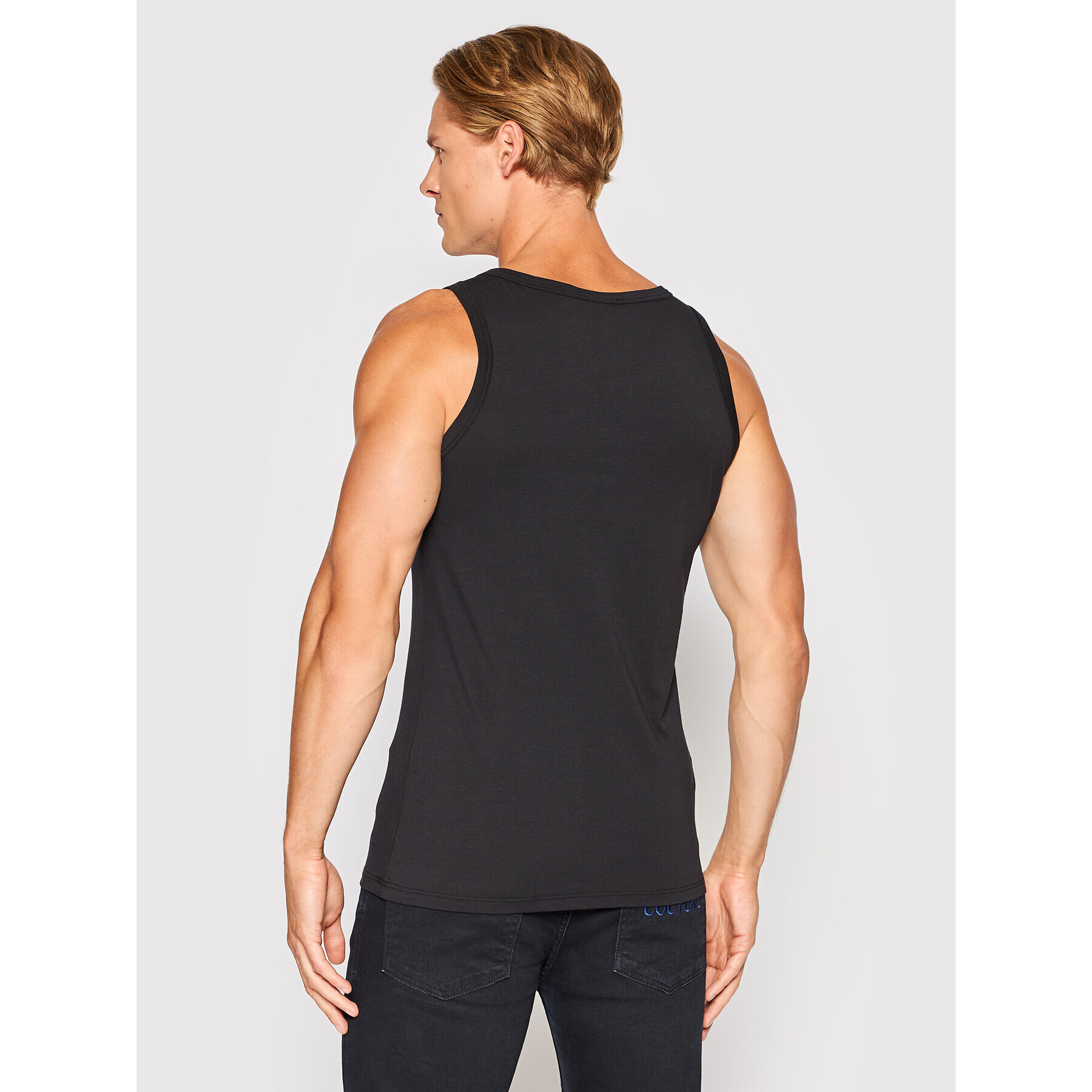 Versace Sada 2 kusů tank topů Intimo AU04022 Černá Slim Fit - Pepit.cz