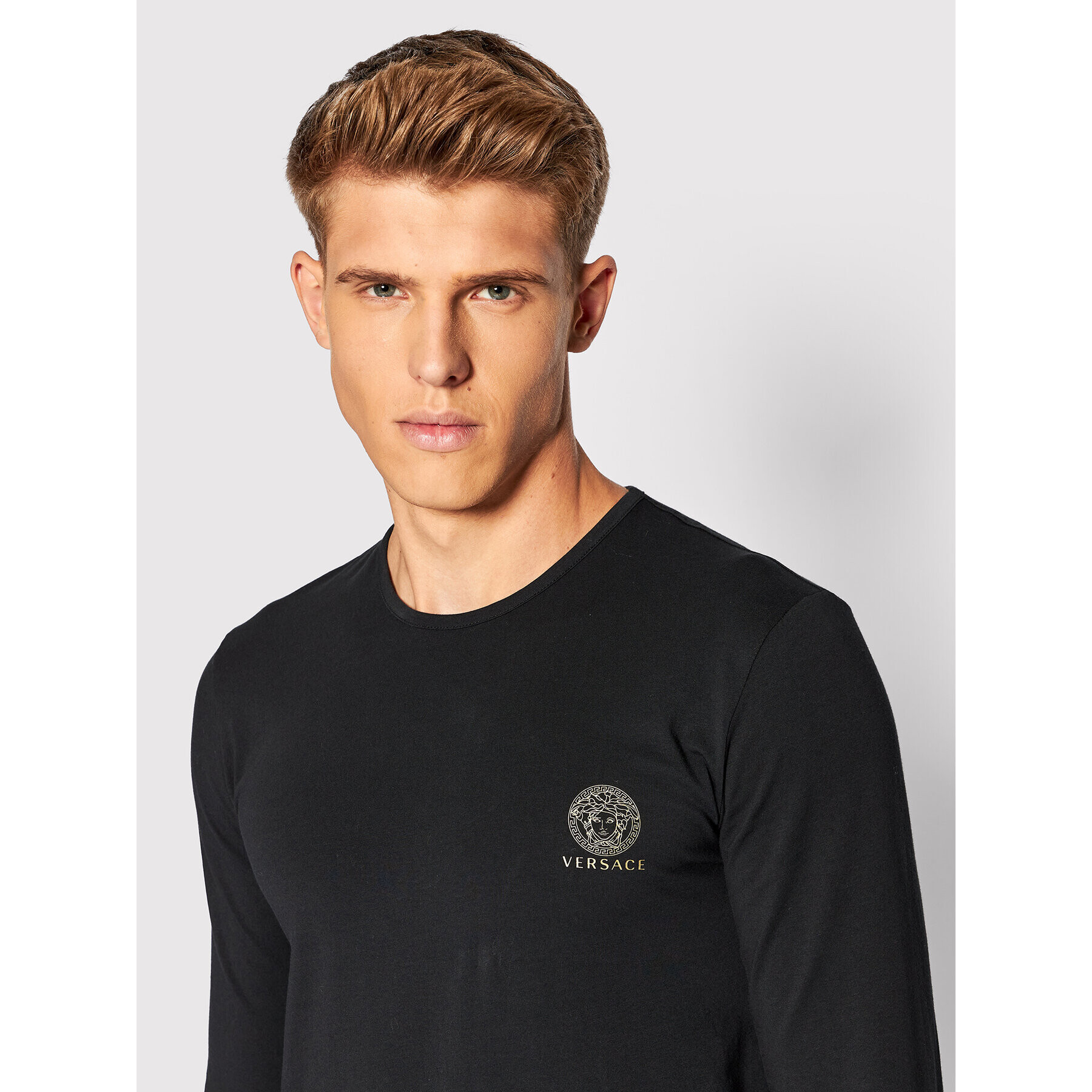 Versace Souprava 2 halenky AU10197 Černá Slim Fit - Pepit.cz