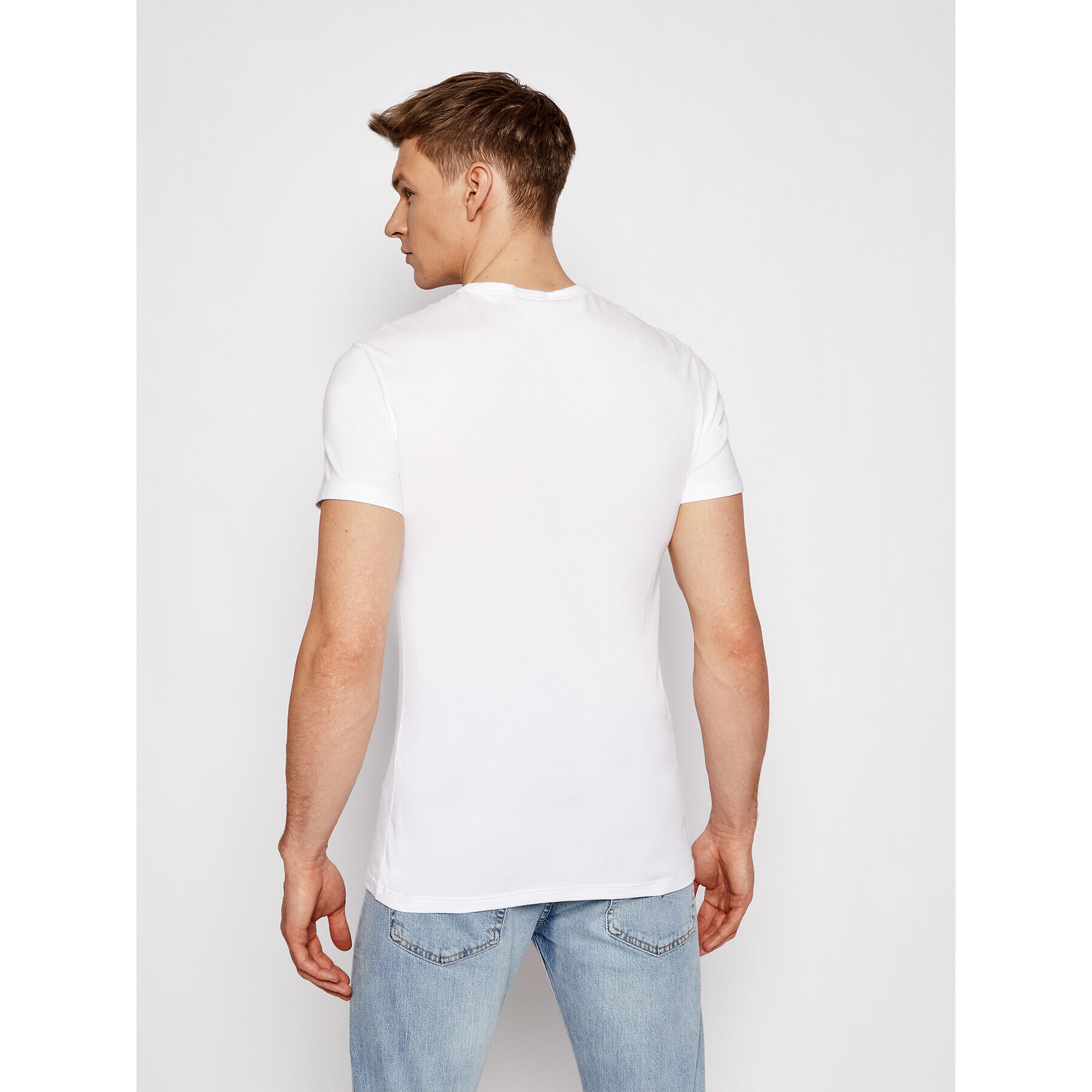 Versace T-Shirt Mc Girocollo AUU04023 Bílá Slim Fit - Pepit.cz