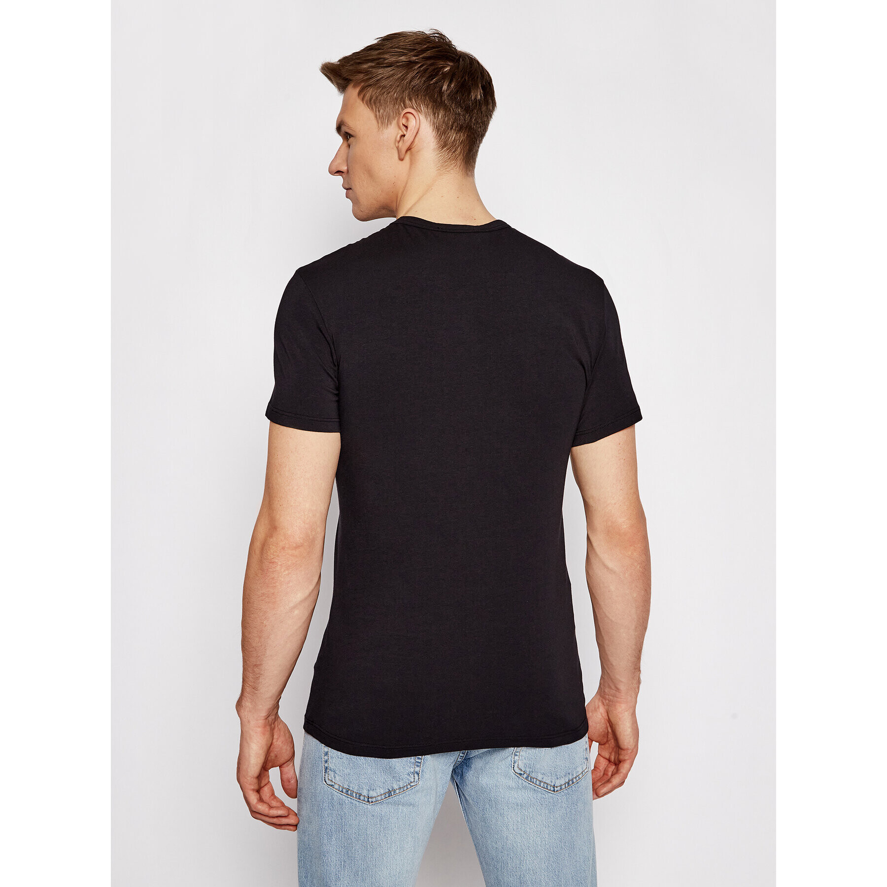 Versace T-Shirt Mc Girocollo AUU04023 Černá Slim Fit - Pepit.cz