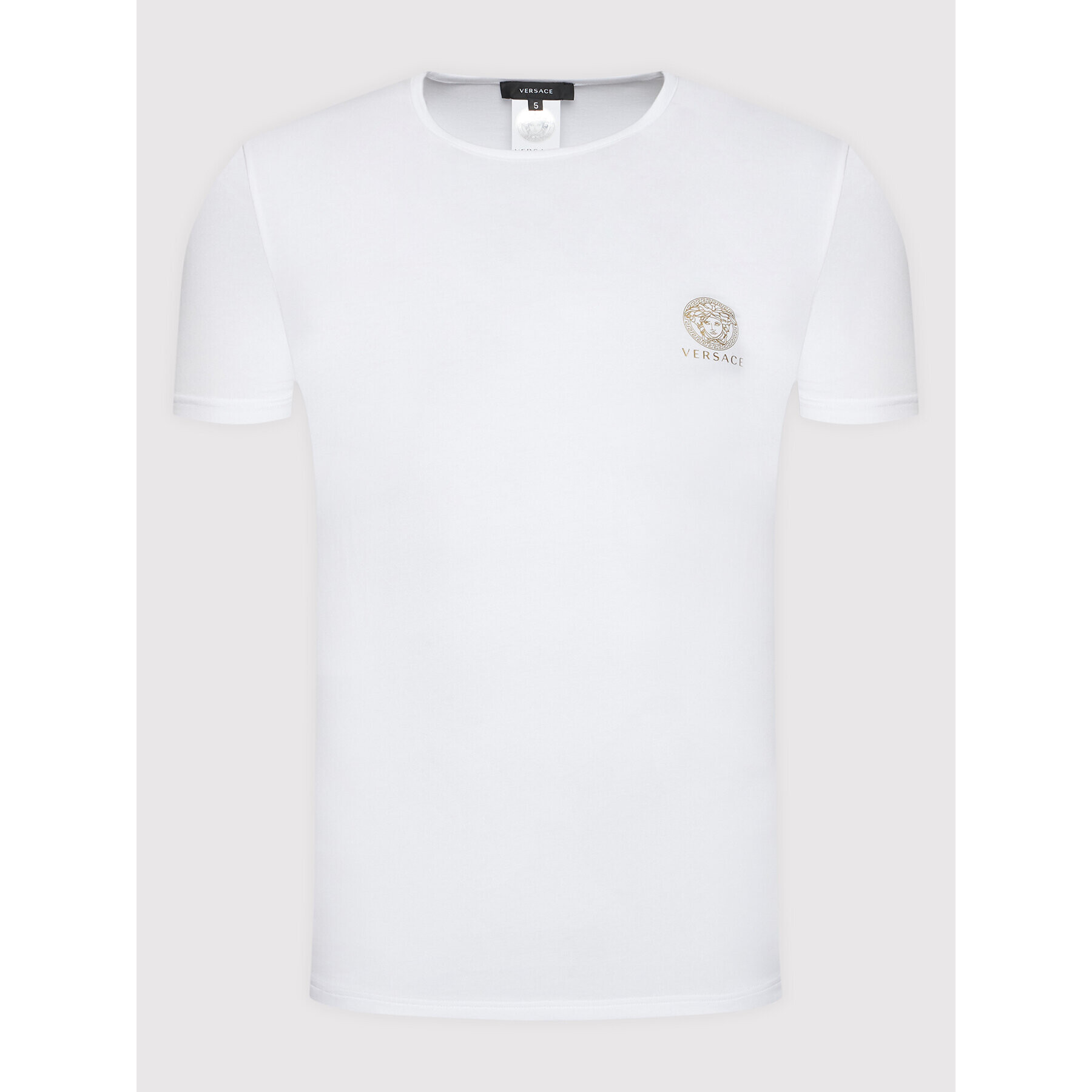 Versace T-Shirt Mc Girocollo Intimo Uomo AUU01005 Bílá Slim Fit - Pepit.cz