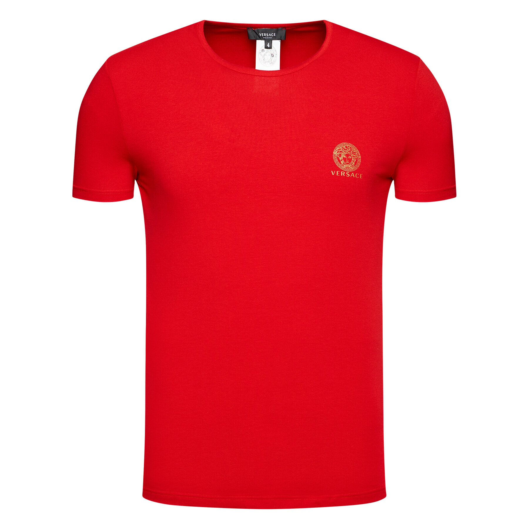 Versace T-Shirt Mc Girocollo Intimo Uomo AUU01005 Červená Slim Fit - Pepit.cz