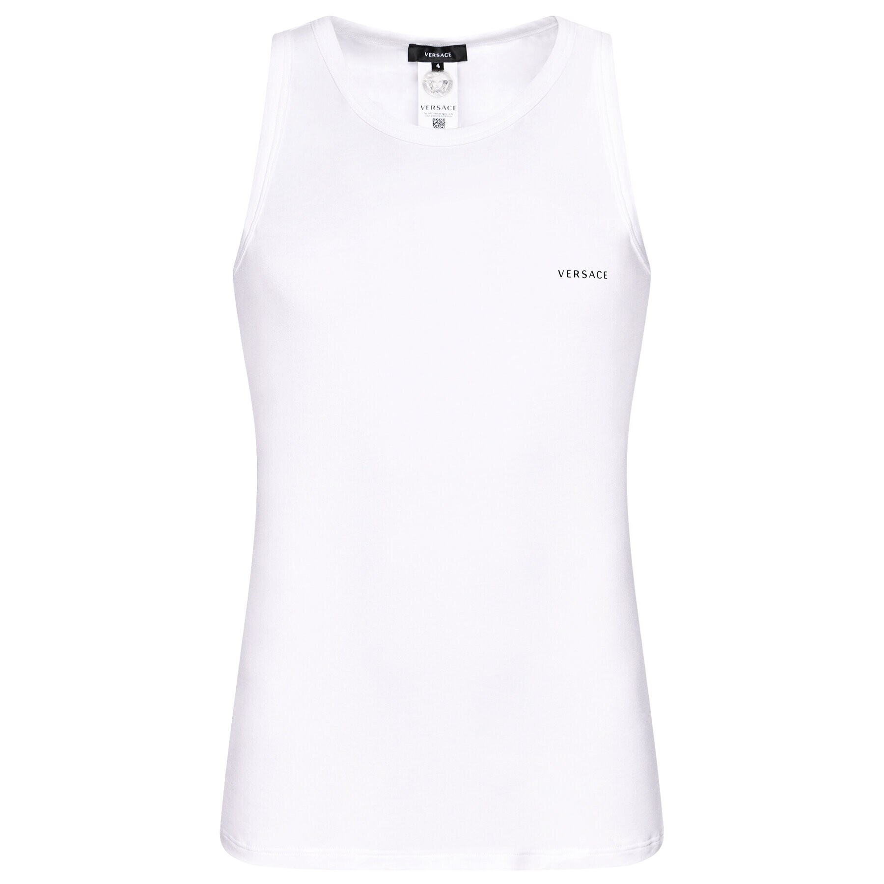 Versace Tank top Canotta AUU04022 Bílá Slim Fit - Pepit.cz