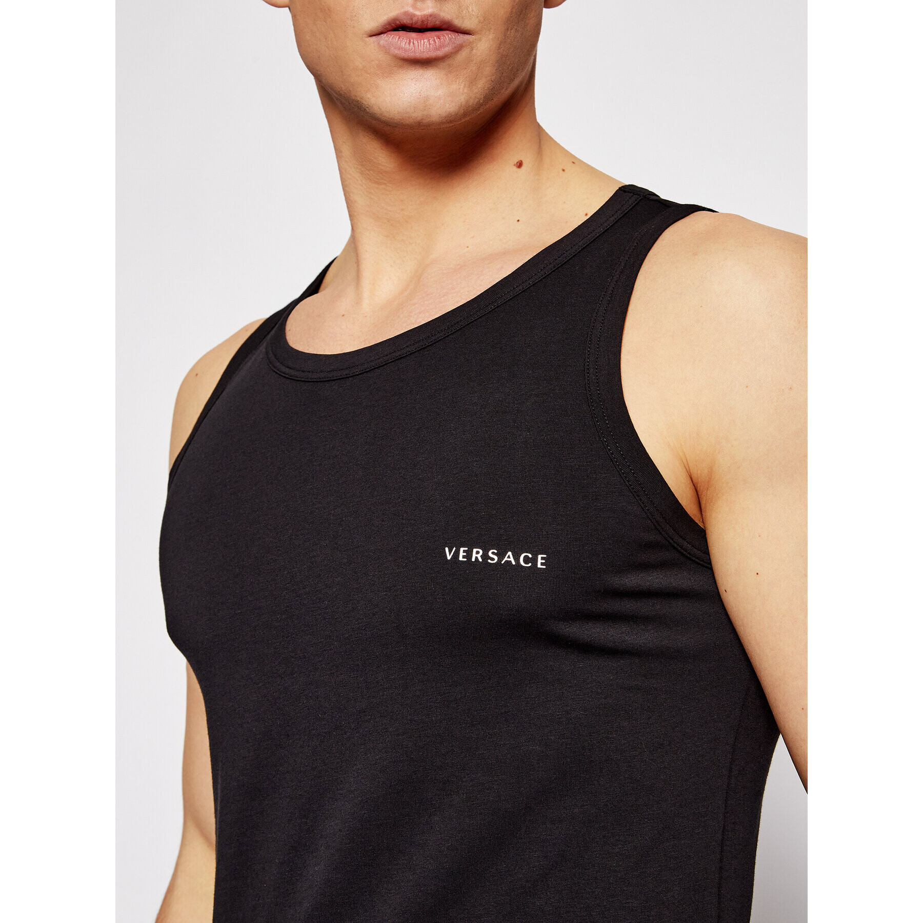 Versace Tank top Canotta AUU04022 Černá Slim Fit - Pepit.cz