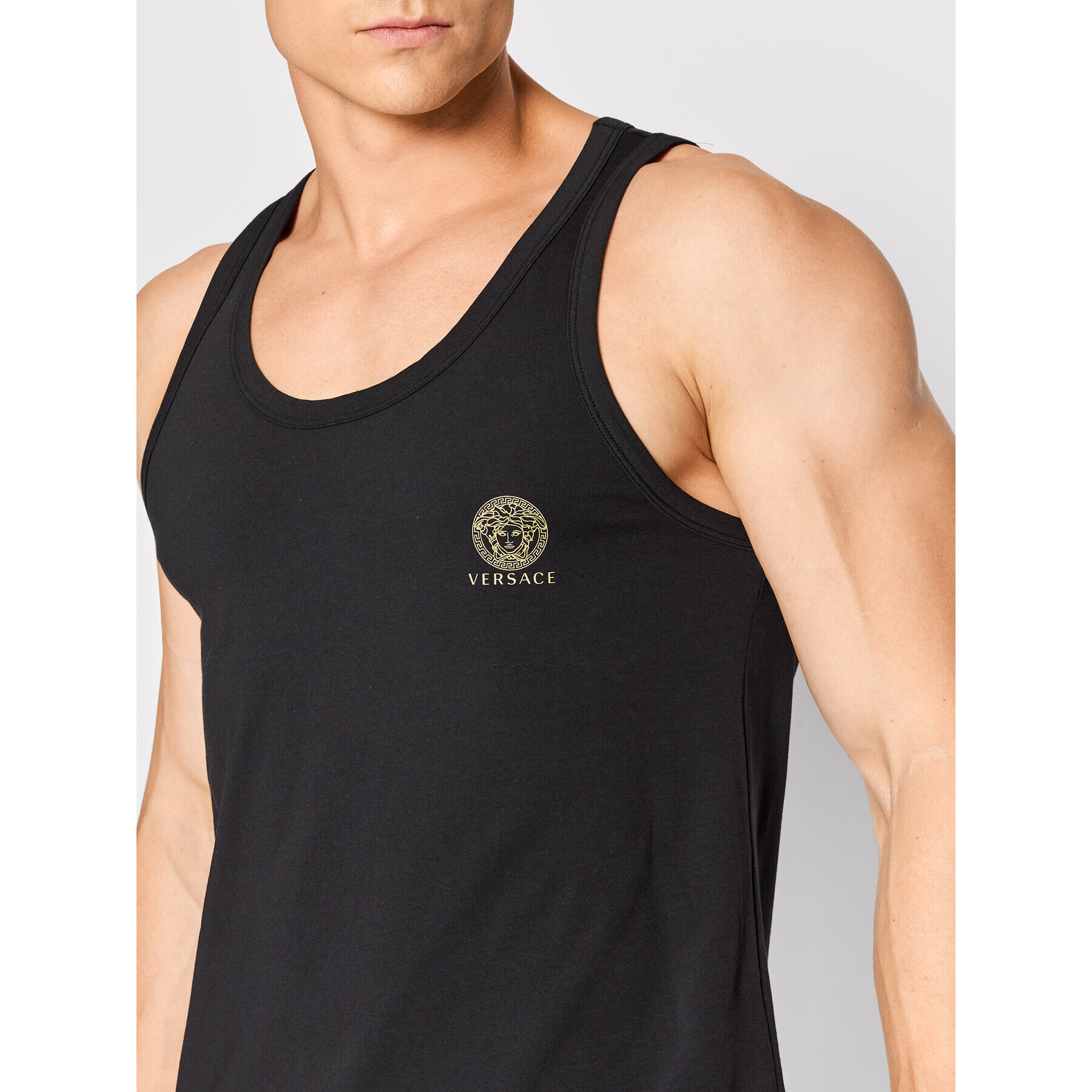 Versace Tank top Medusa AUU01012 Černá Regular Fit - Pepit.cz