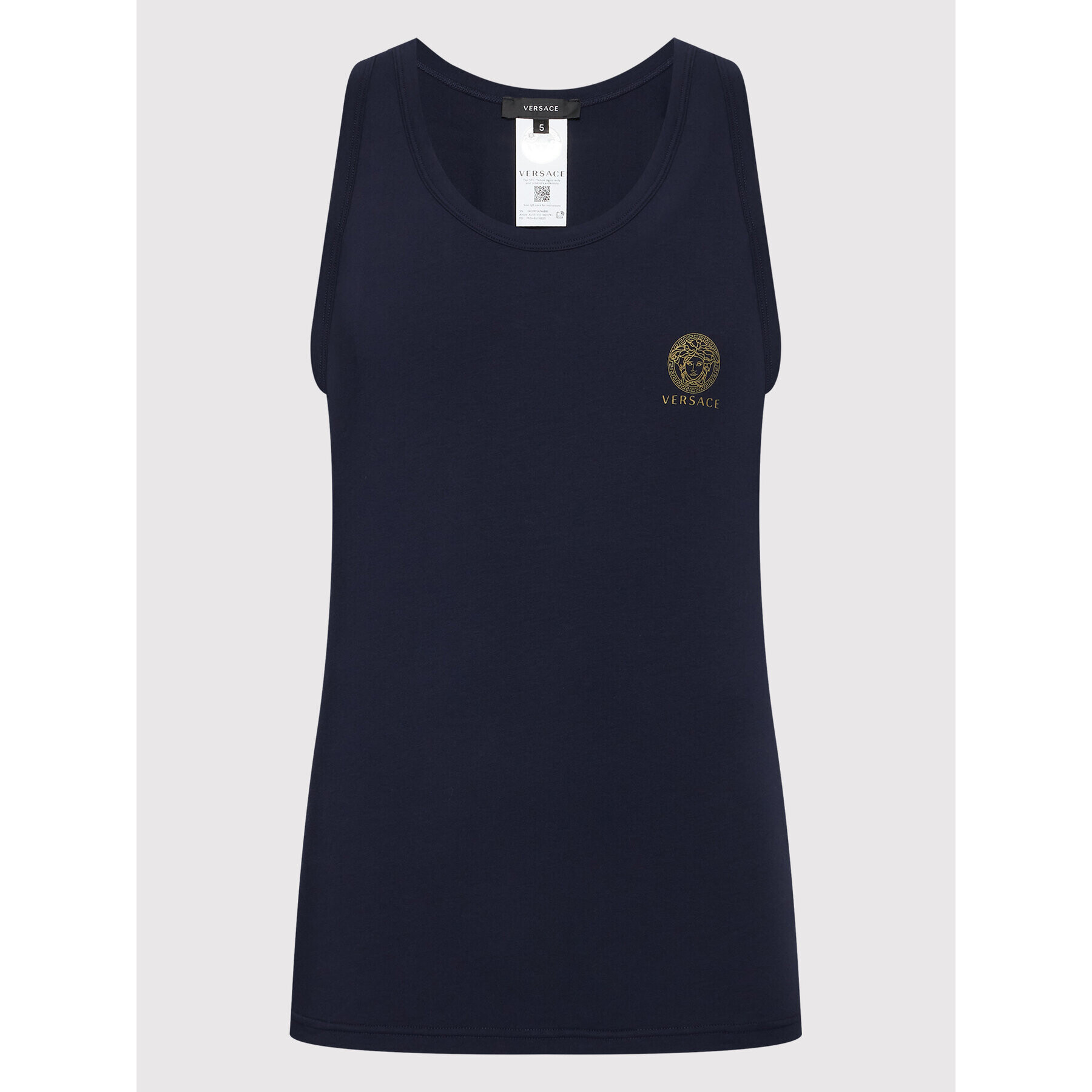 Versace Tank top Medusa AUU01012 Tmavomodrá Regular Fit - Pepit.cz