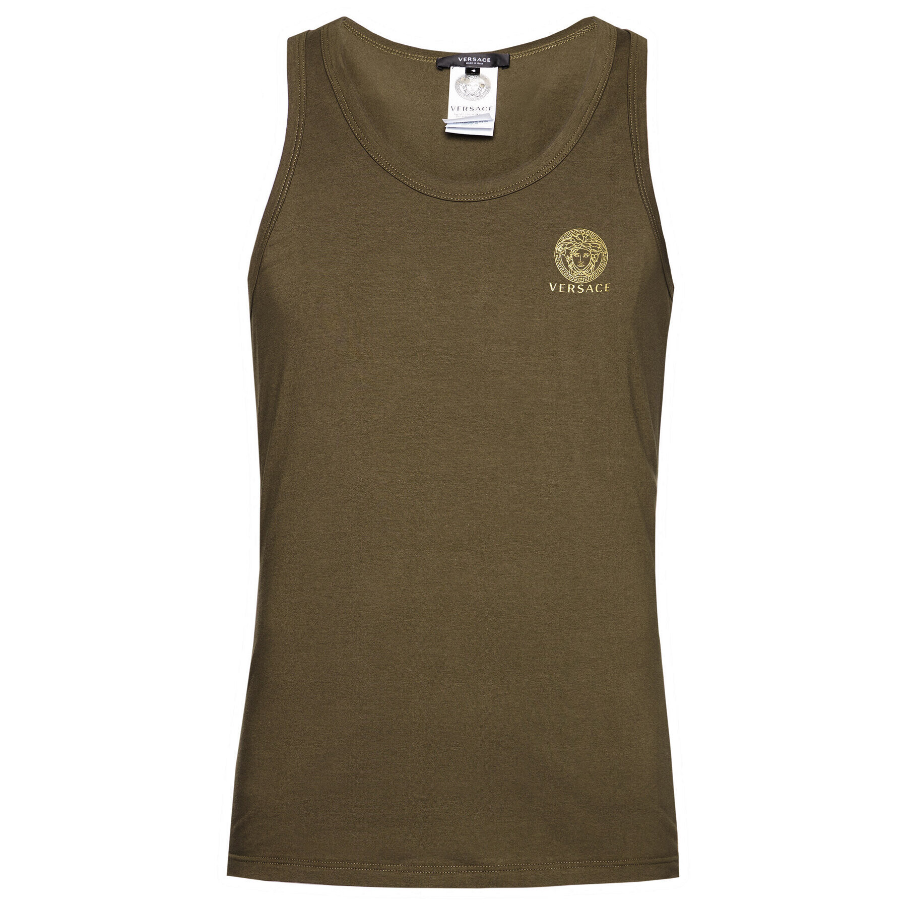 Versace Tank top Medusa AUU01012 Zelená Regular Fit - Pepit.cz